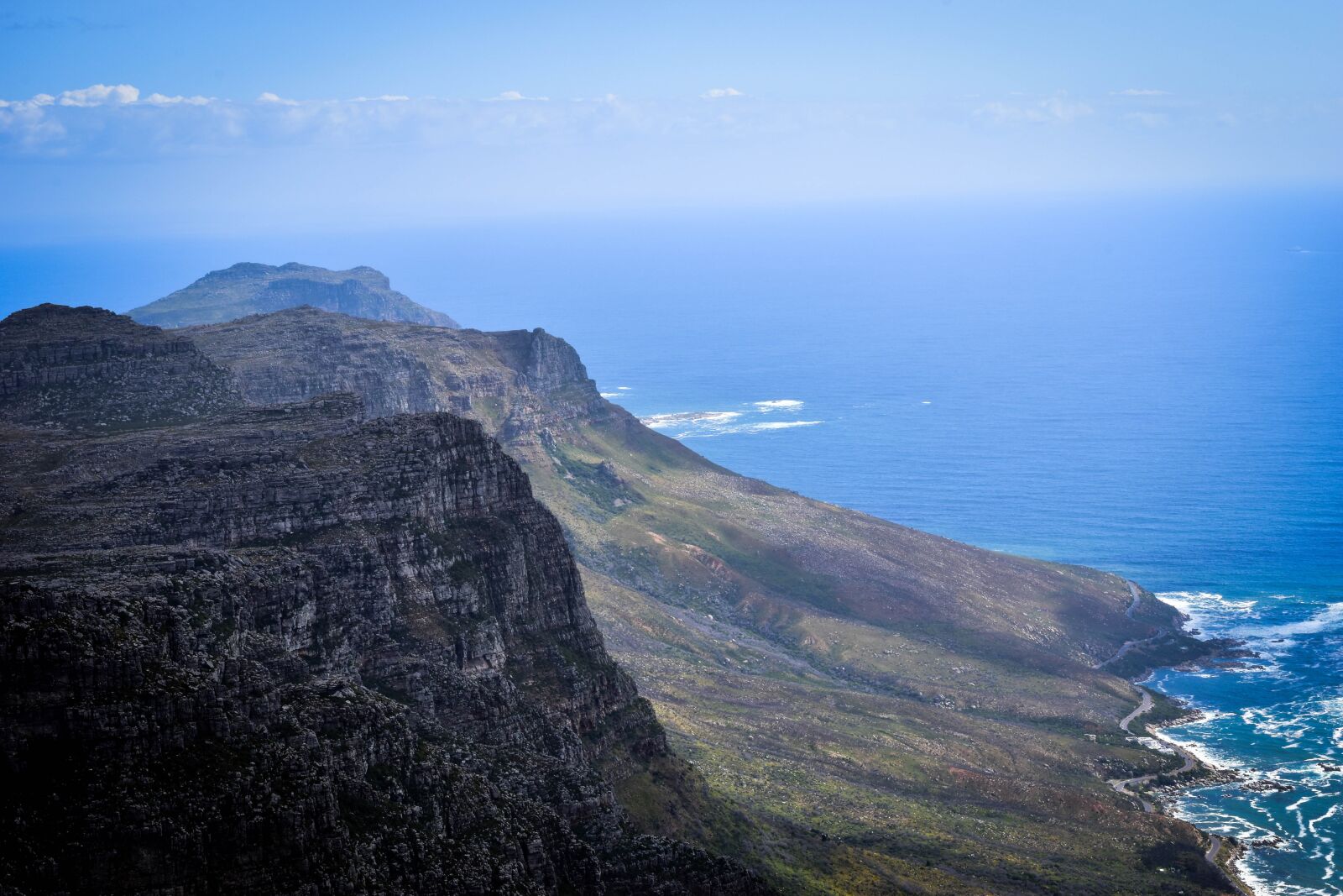 Nikon D5500 sample photo. Table mountain, coastline, scenic photography