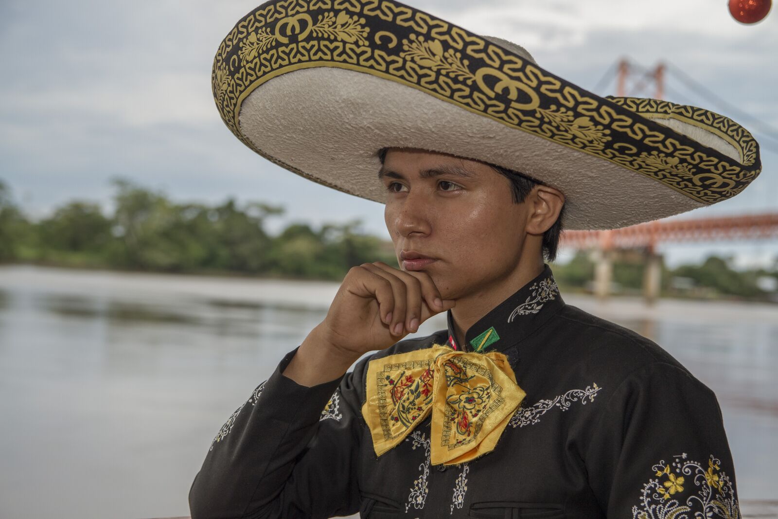 Canon EOS 7D sample photo. Mariachi, music, river photography