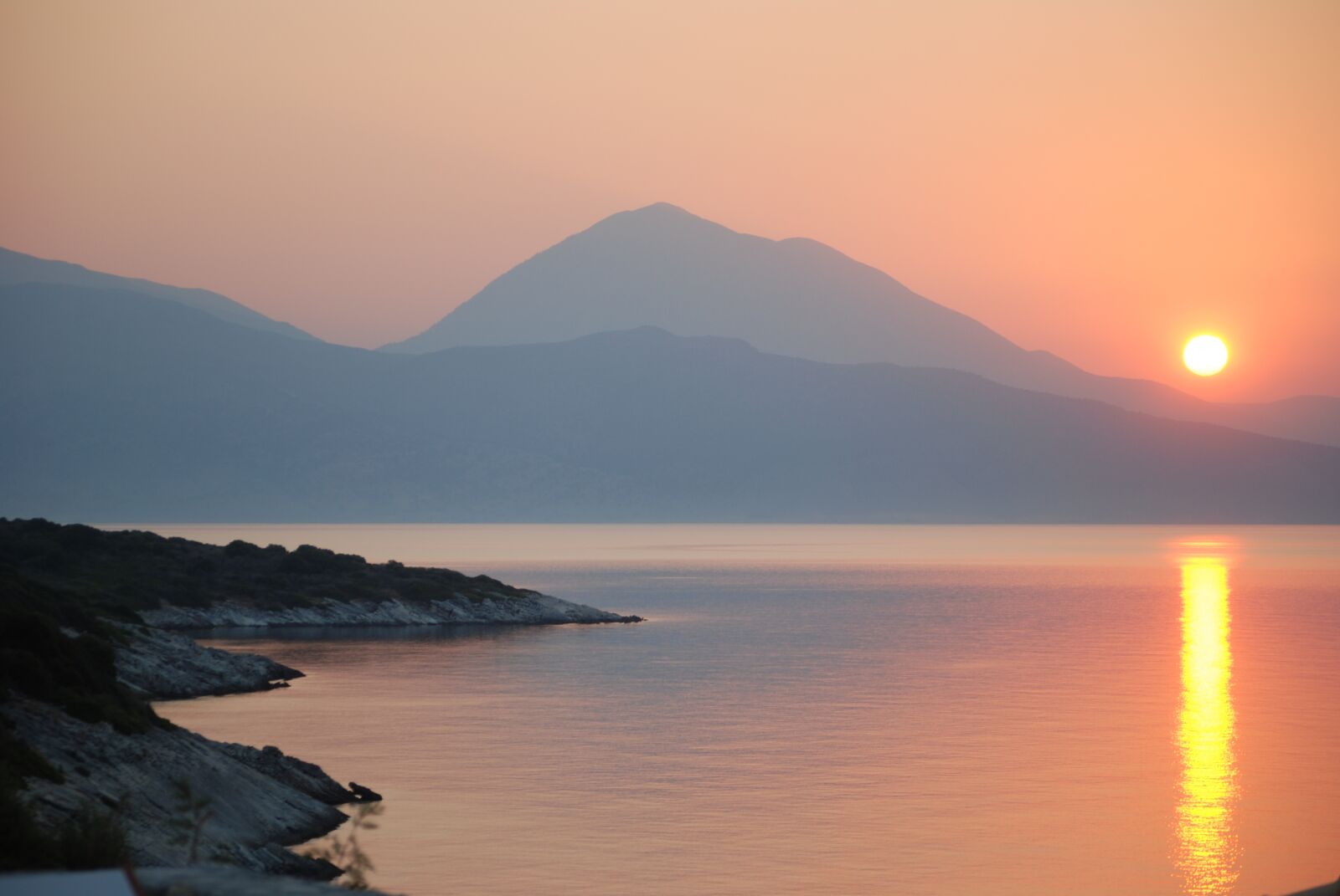 Nikon D80 sample photo. Greece, sunset, west photography