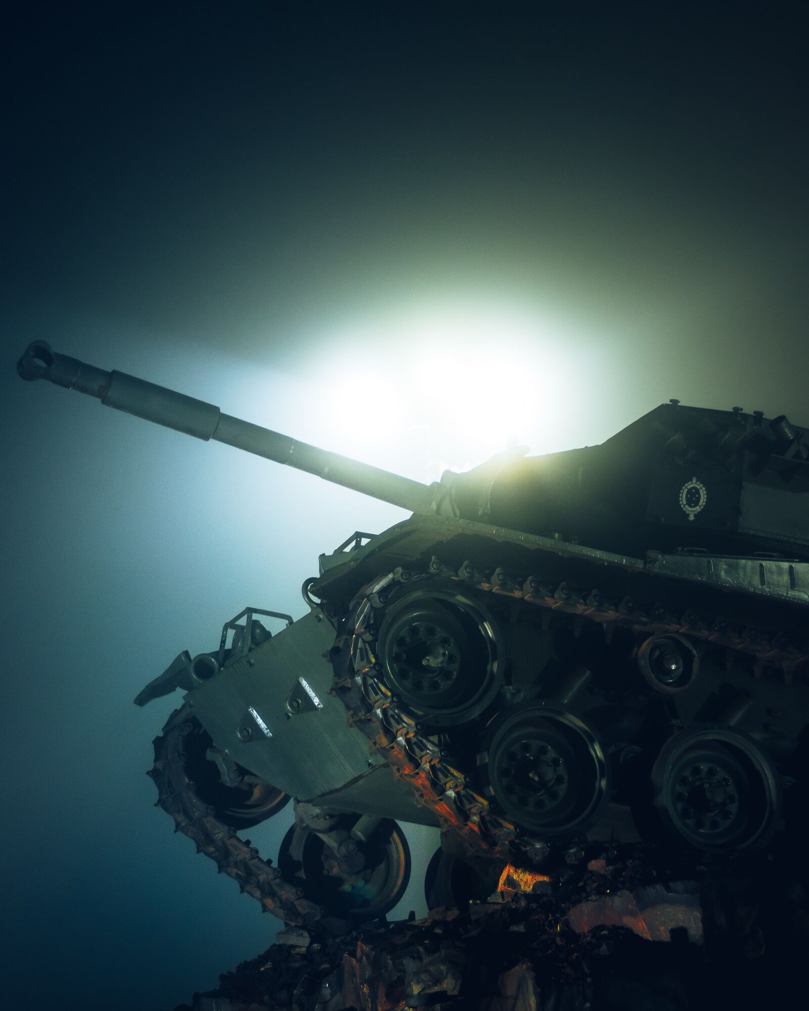 Canon EF 50mm F1.8 STM sample photo. Tank, night, army photography