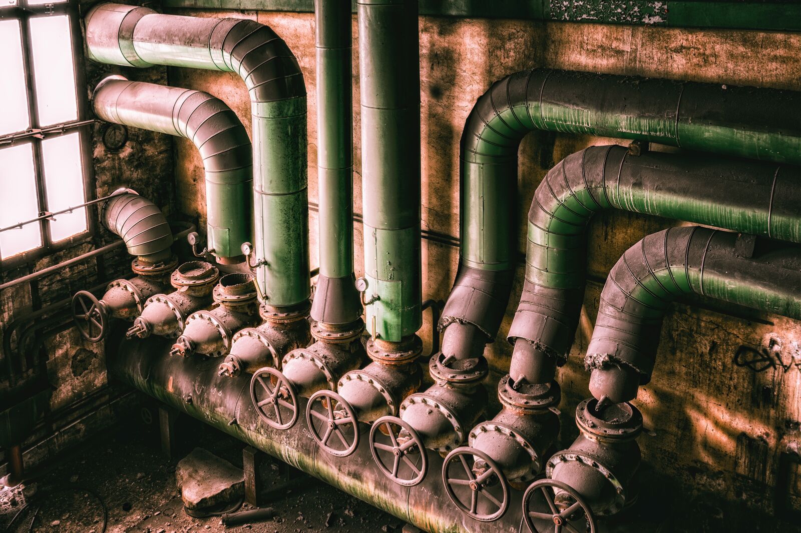 Nikon Z6 sample photo. Pipes, valve, heating photography