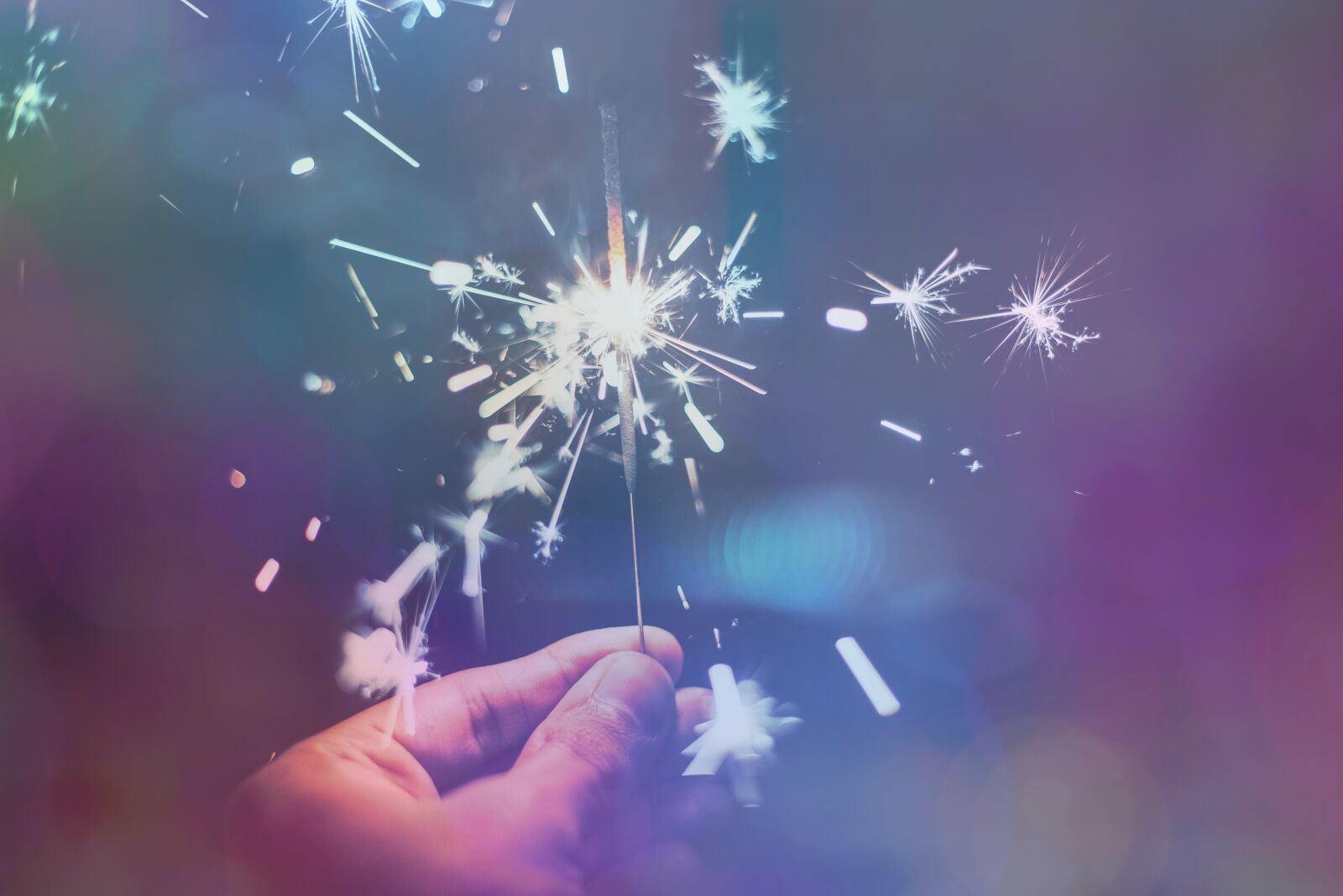 Canon EF 50mm F1.8 II sample photo. Sparkler, new year's eve photography