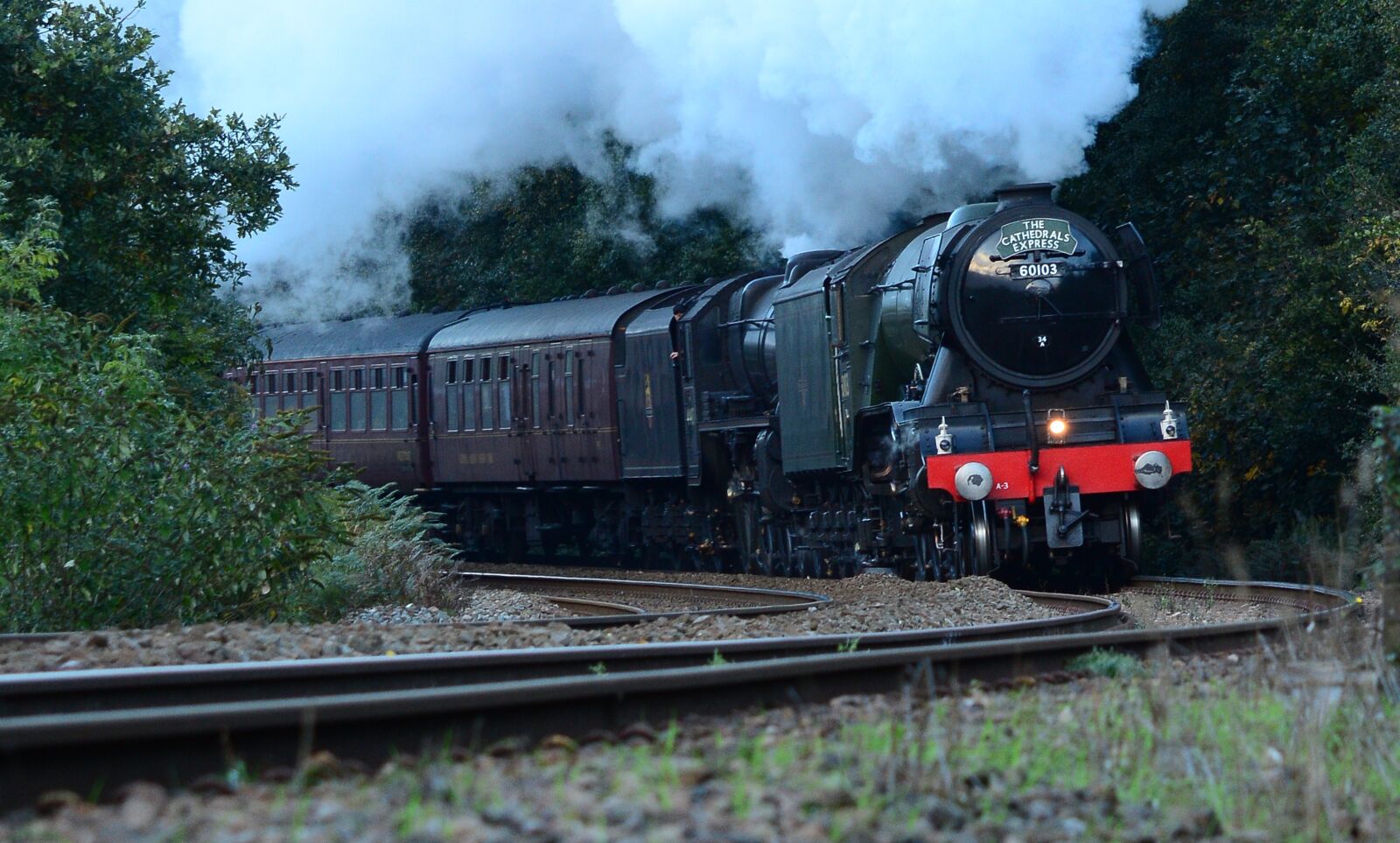 Nikon D7100 sample photo. Flying, scotsman, train photography