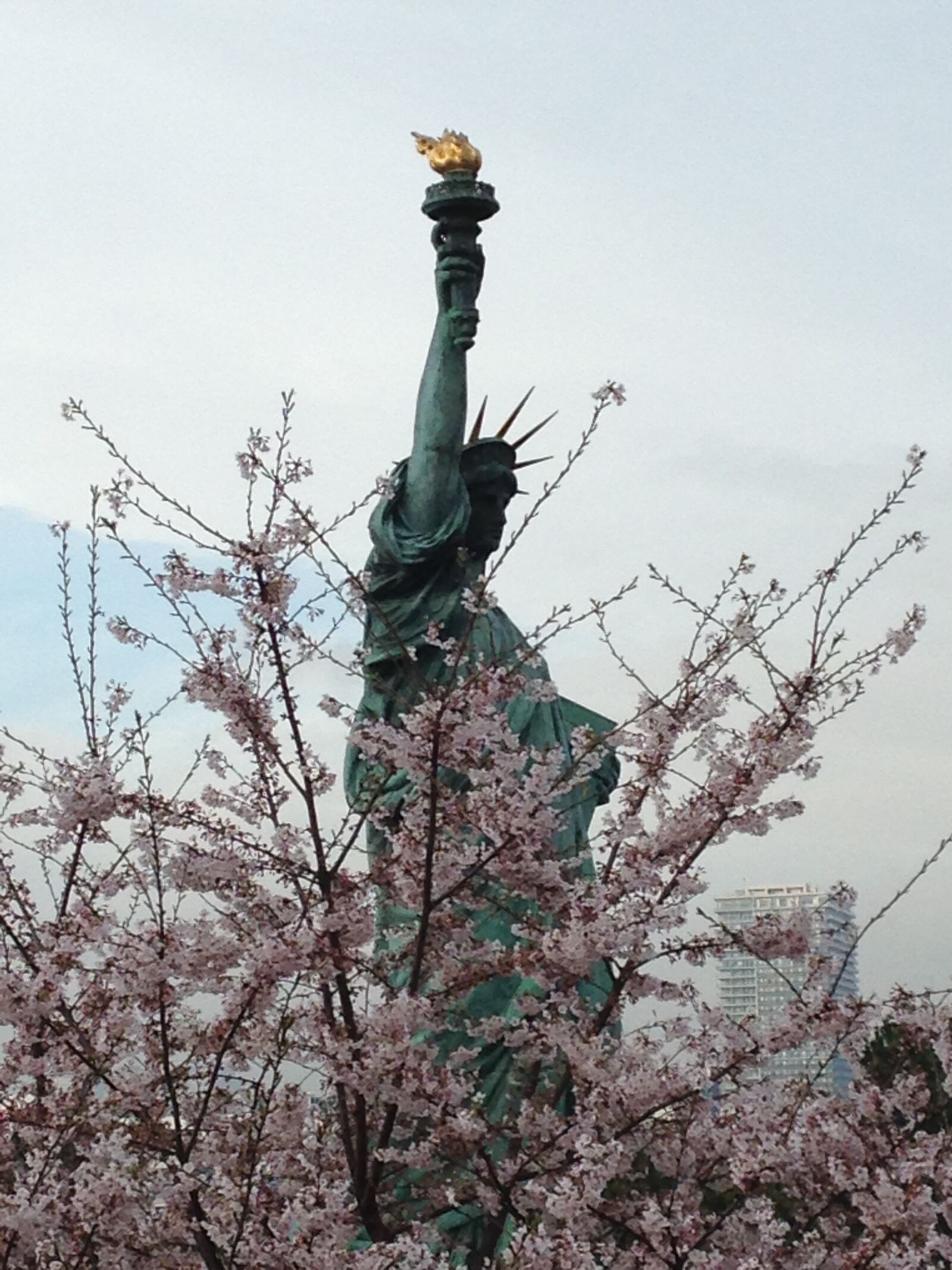 iPhone 5c back camera 4.12mm f/2.4 sample photo. Japan, statue of liberty photography