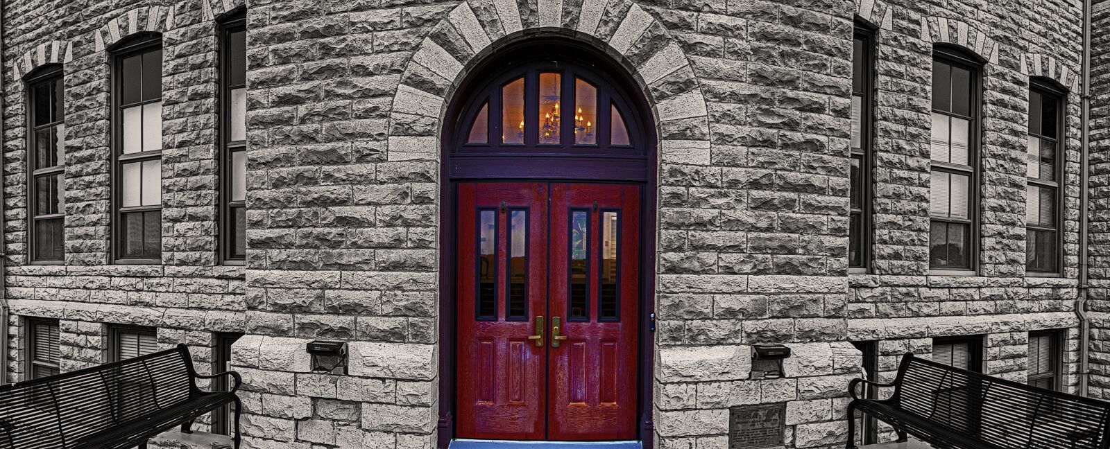 Nikon D3200 sample photo. Door, red door, university photography
