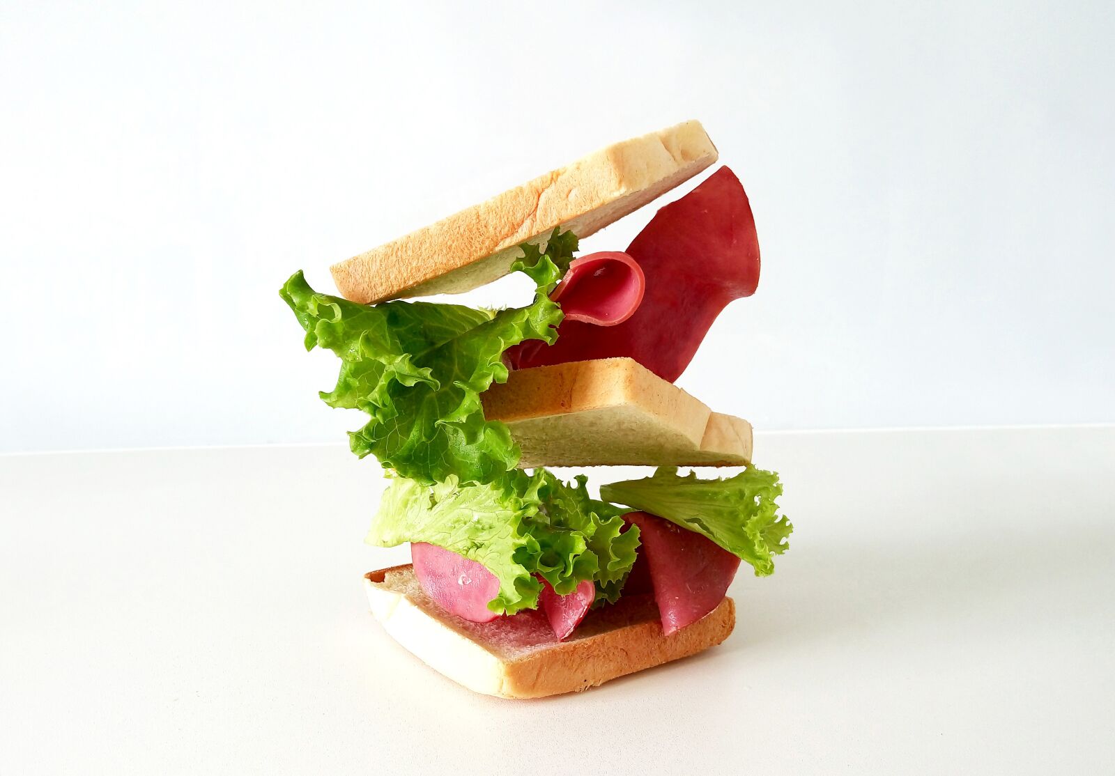 HTC ONE E9PLUS DUAL SIM sample photo. Sandwich, bread, salad photography