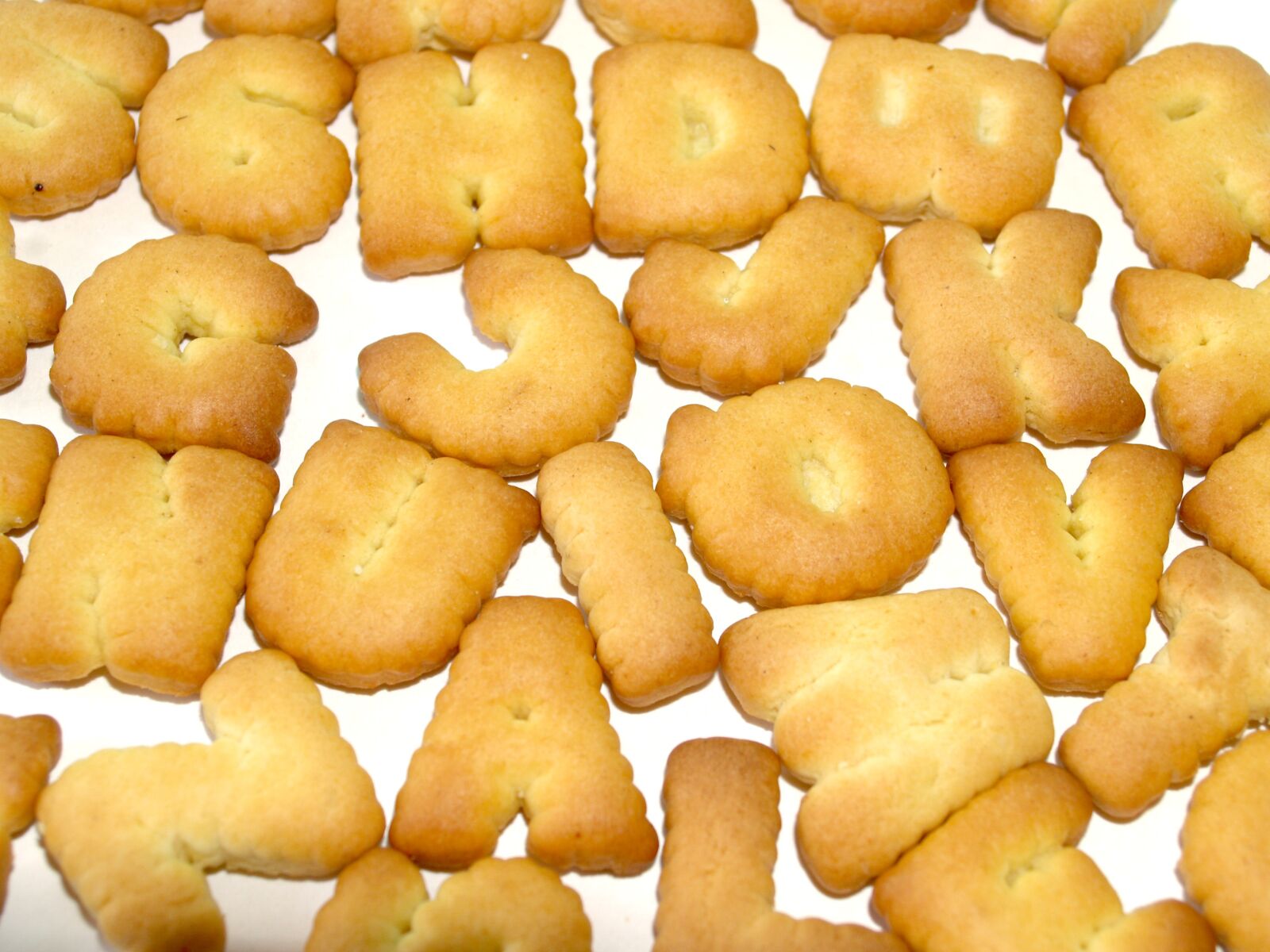 Olympus E-300 (EVOLT E-300) sample photo. Food, alphabet, biscuit photography