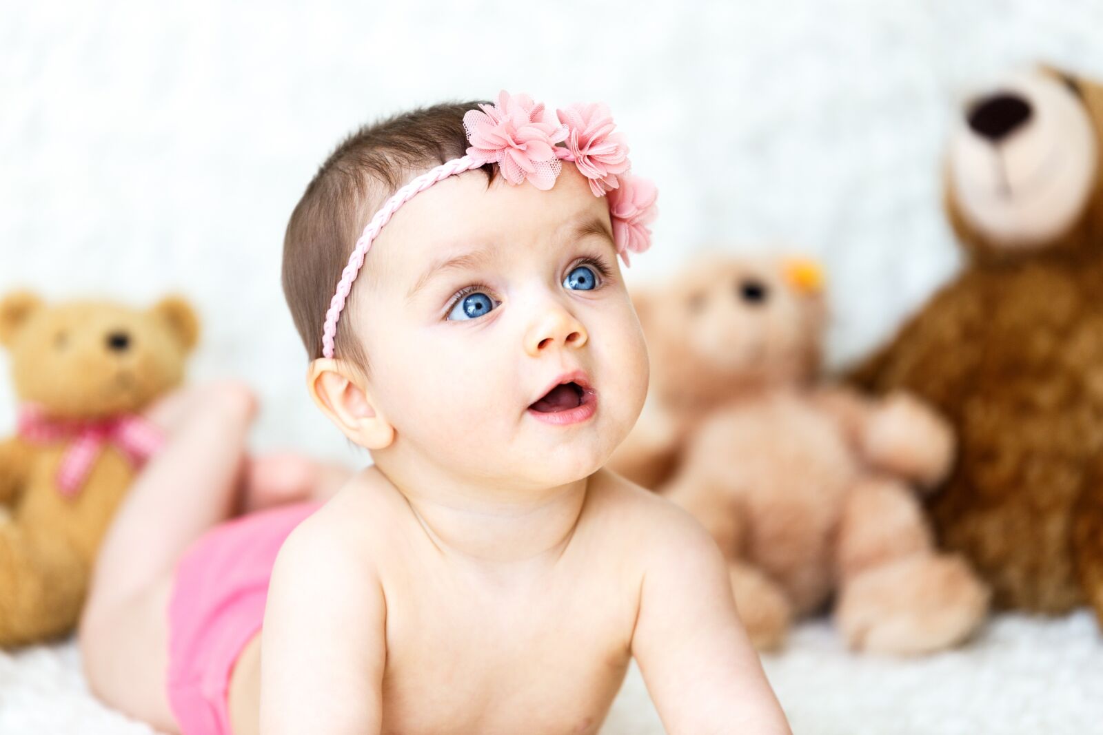 Canon EOS 6D sample photo. Baby, girl, teddy bears photography