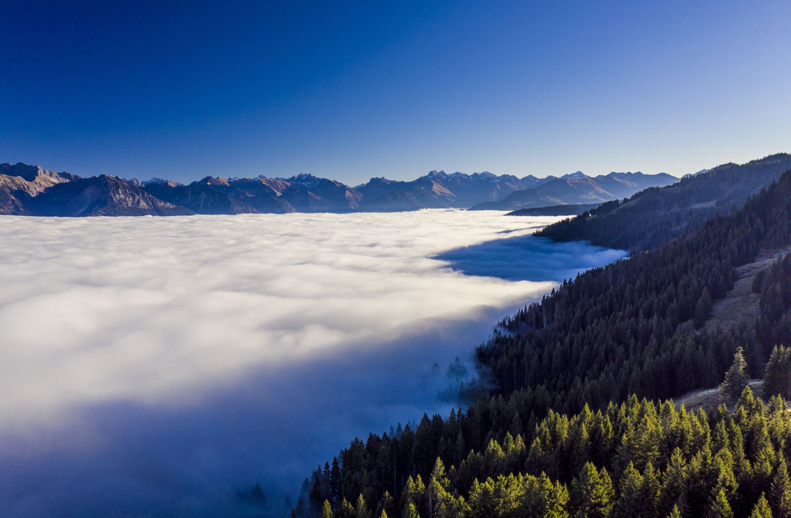 Hasselblad L1D-20c sample photo. Mountains, fog, alpine photography