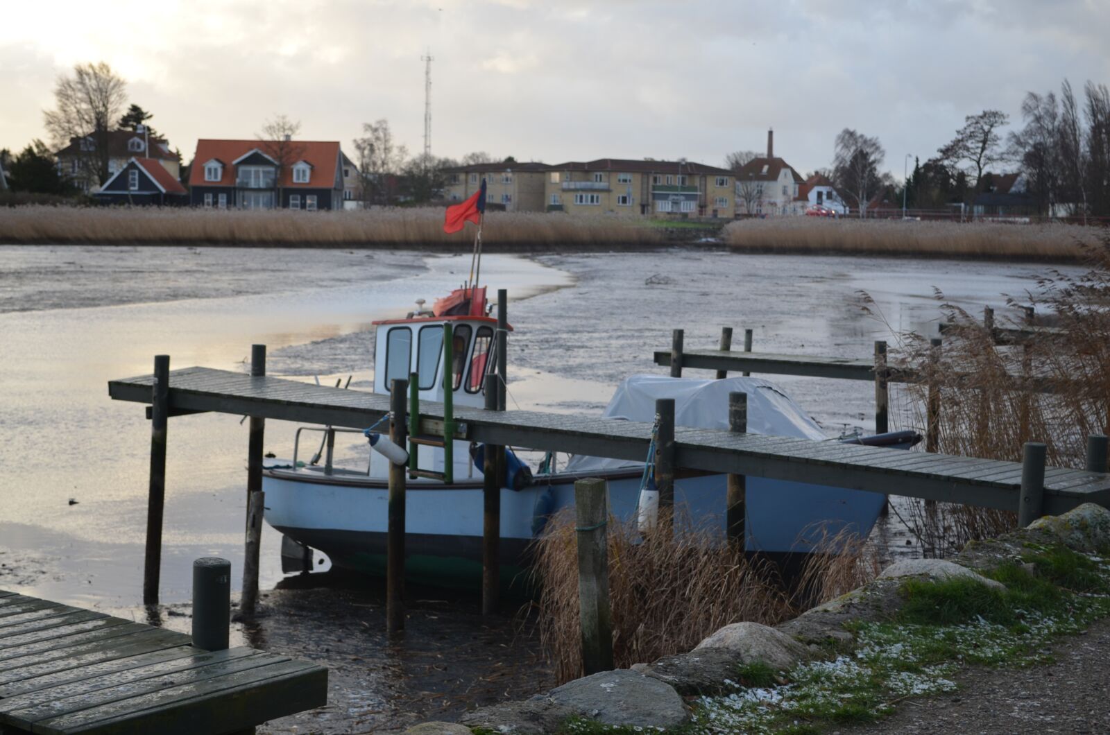 Nikon D5100 sample photo. Boat, winter, view photography