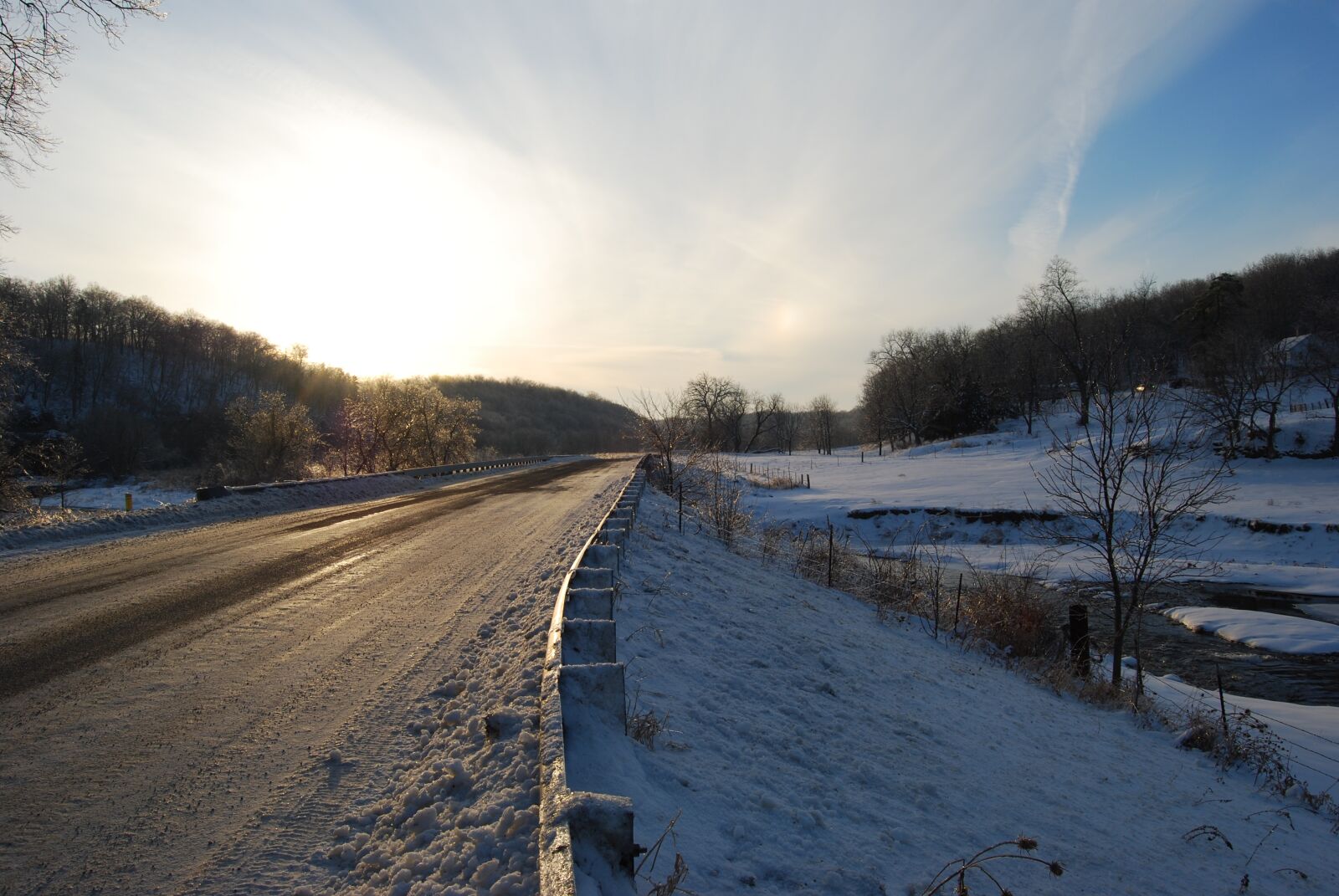 Nikon D40X sample photo. Winter, scenery, sunset photography