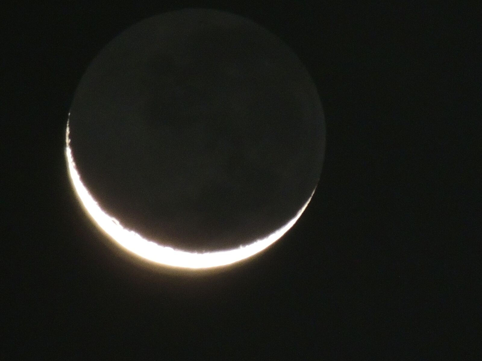 Nikon Coolpix P510 sample photo. Crescent moon, moon, planet photography