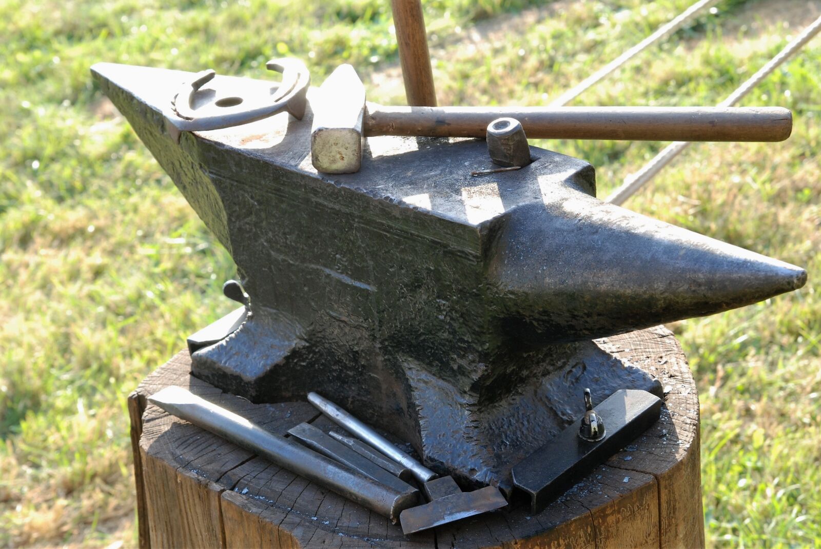 Nikon D80 sample photo. Anvil, farrier, blacksmith tools photography