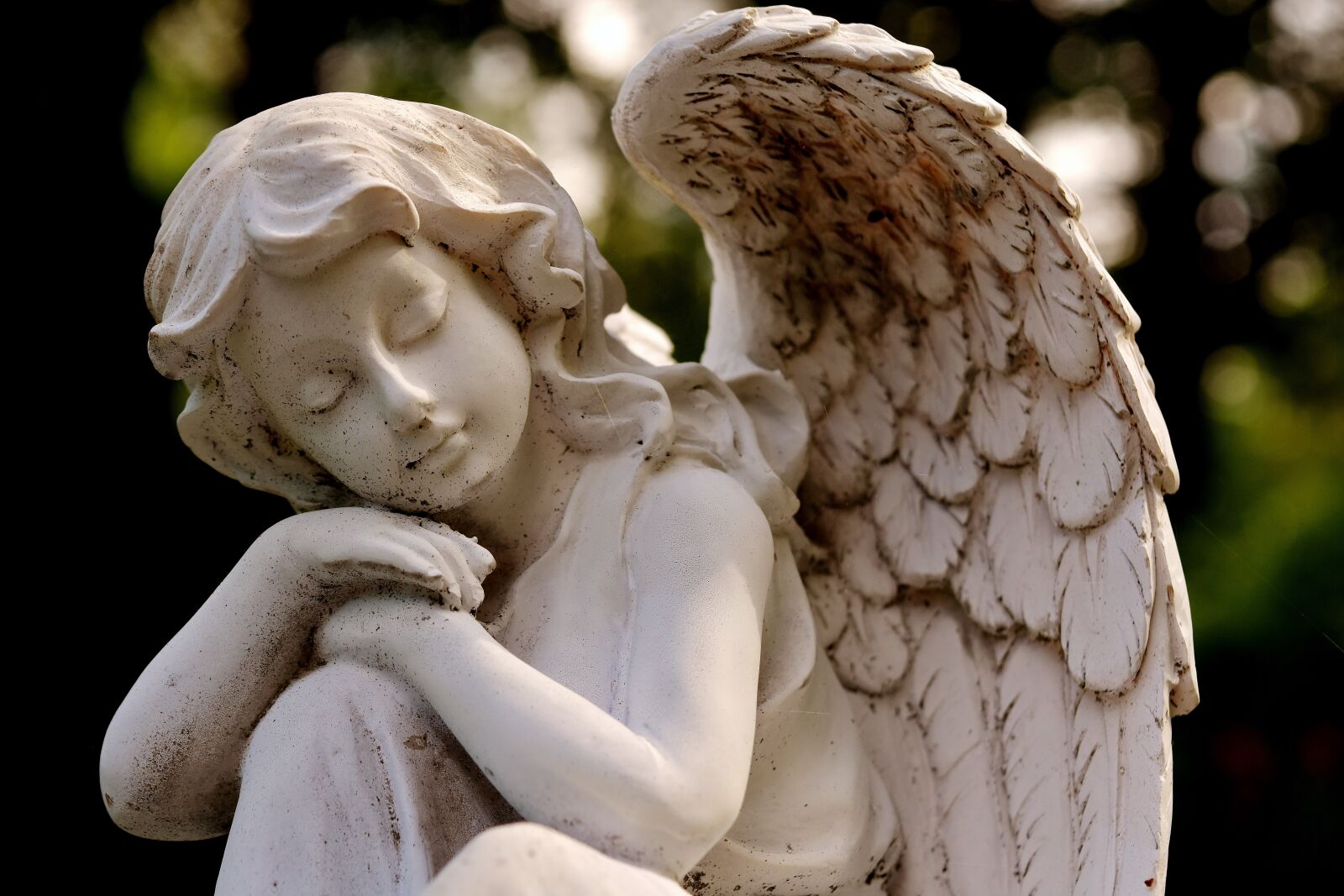 Nikon D7200 sample photo. Angel, sculpture, white photography