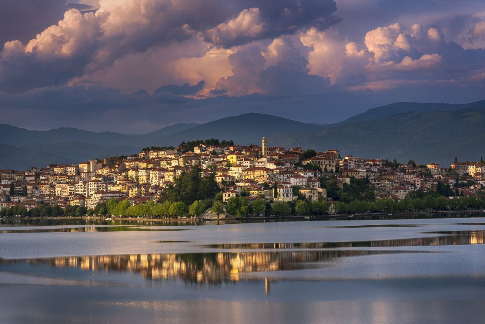 Tamron SP 24-70mm F2.8 Di VC USD sample photo. Kastoria, evening, water photography