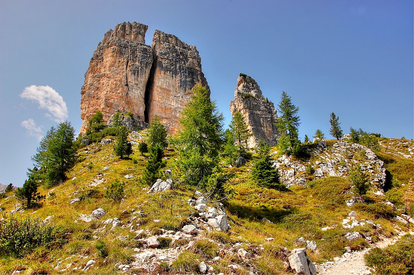 Nikon D40 sample photo. Cinque torri, dolomites, italy photography
