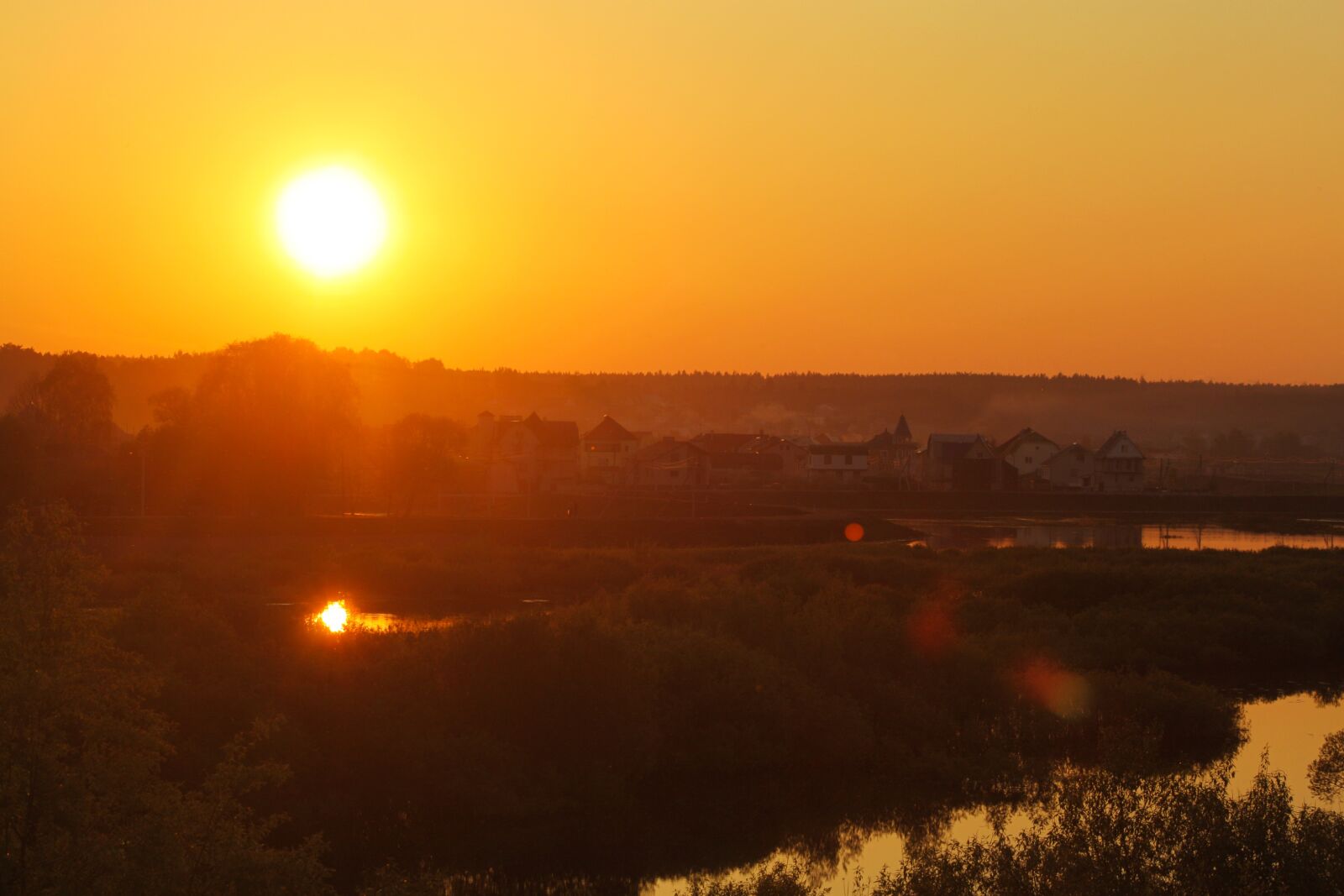 Canon EOS 500D (EOS Rebel T1i / EOS Kiss X3) sample photo. Evening, sunset, river photography