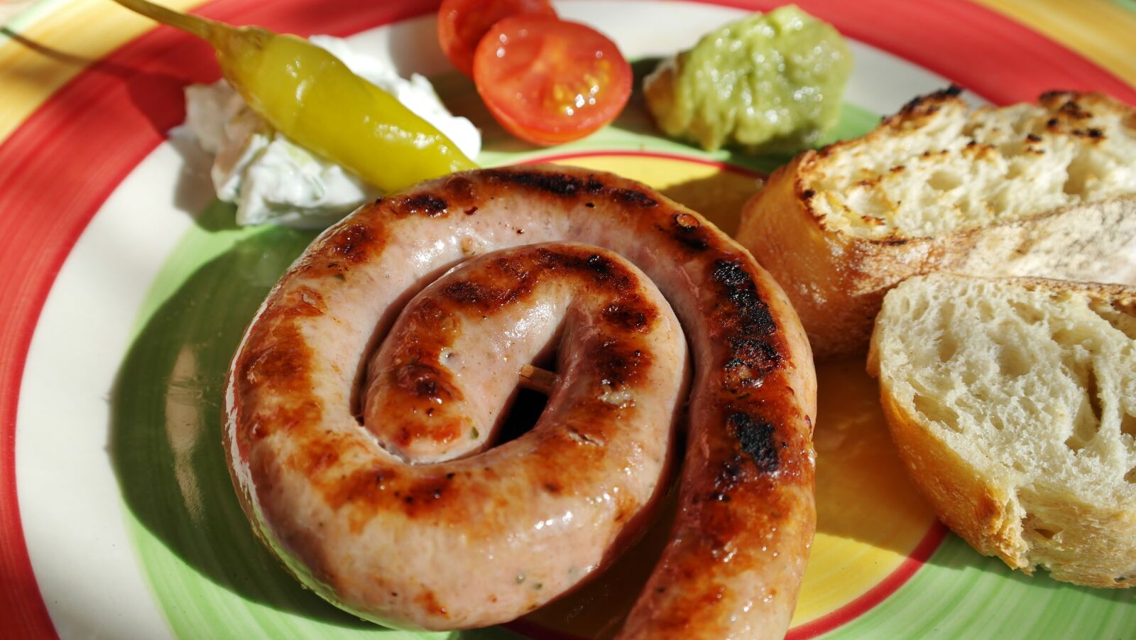 Samsung NX20 sample photo. Bratwurst, barbecue, meat photography