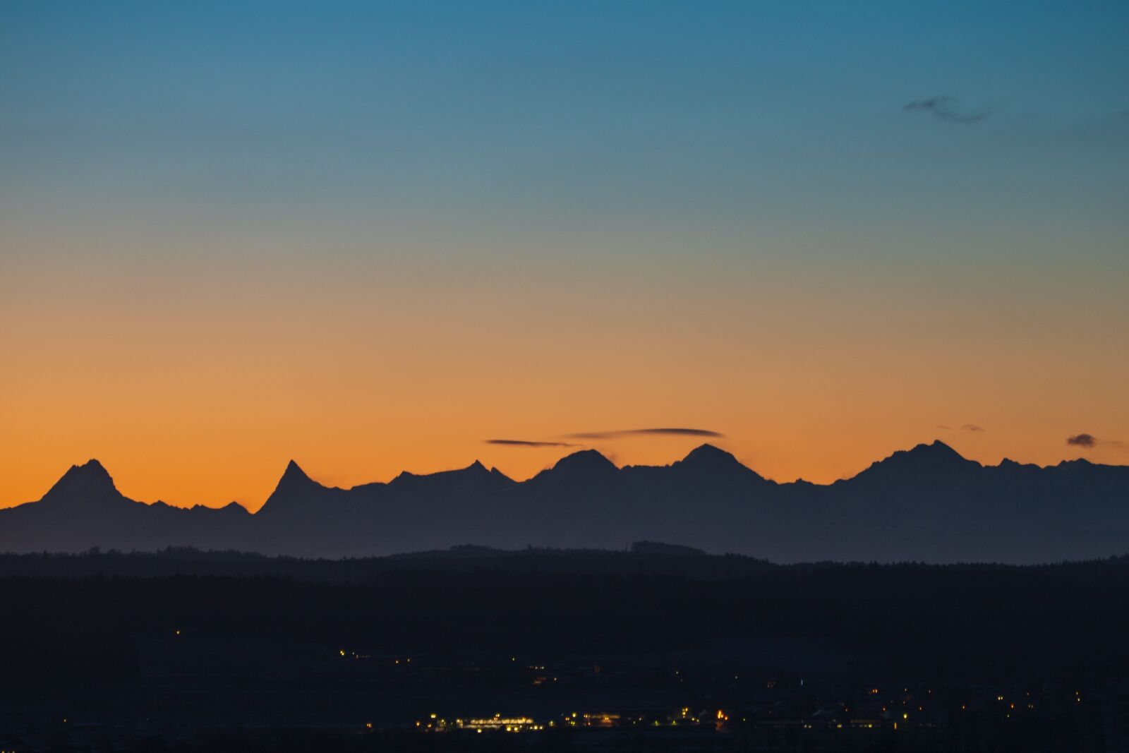 Canon EOS 6D Mark II sample photo. Mountain silhouette, mountains, mountain photography