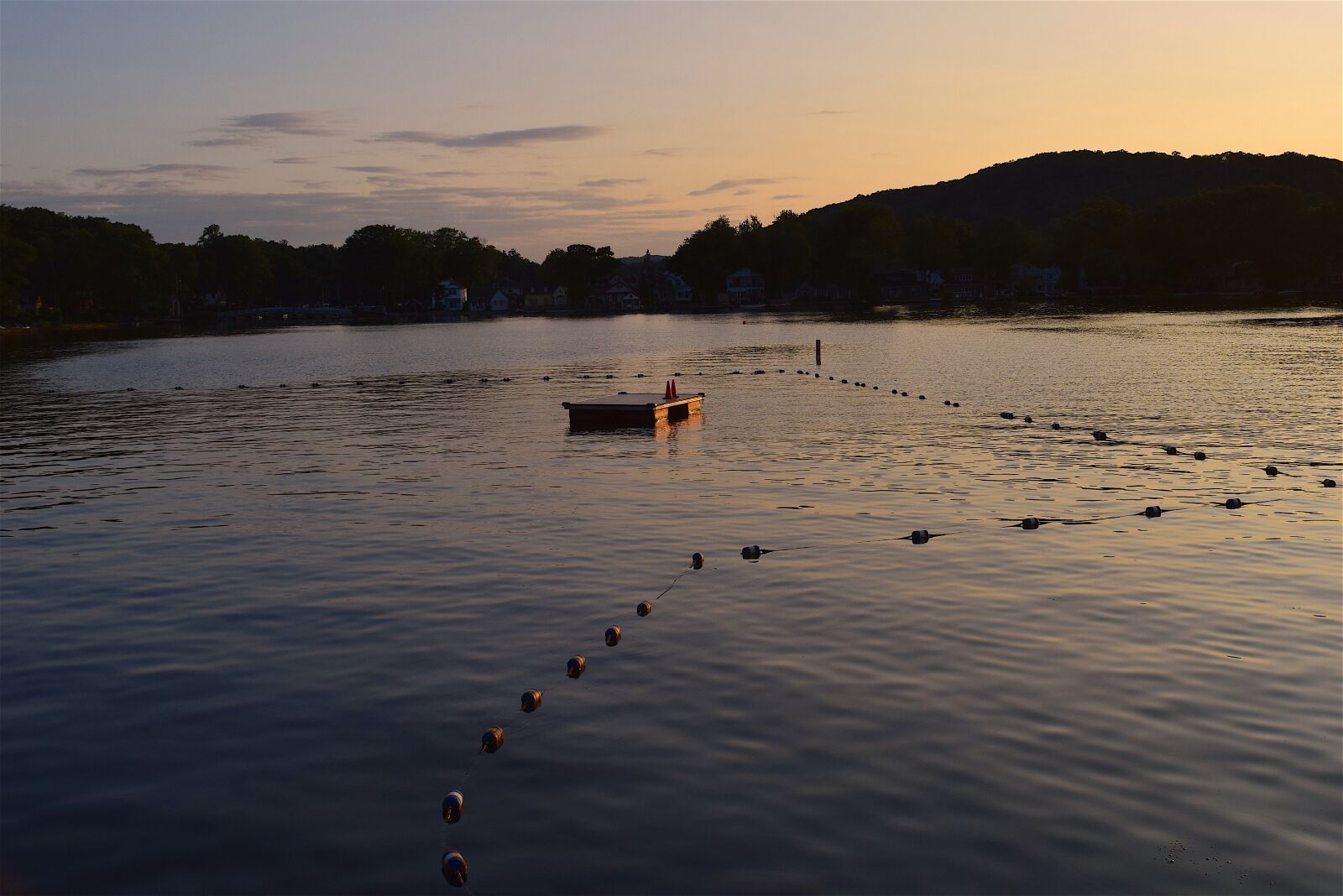 Nikon D3300 sample photo. Sunset, lake, dock photography