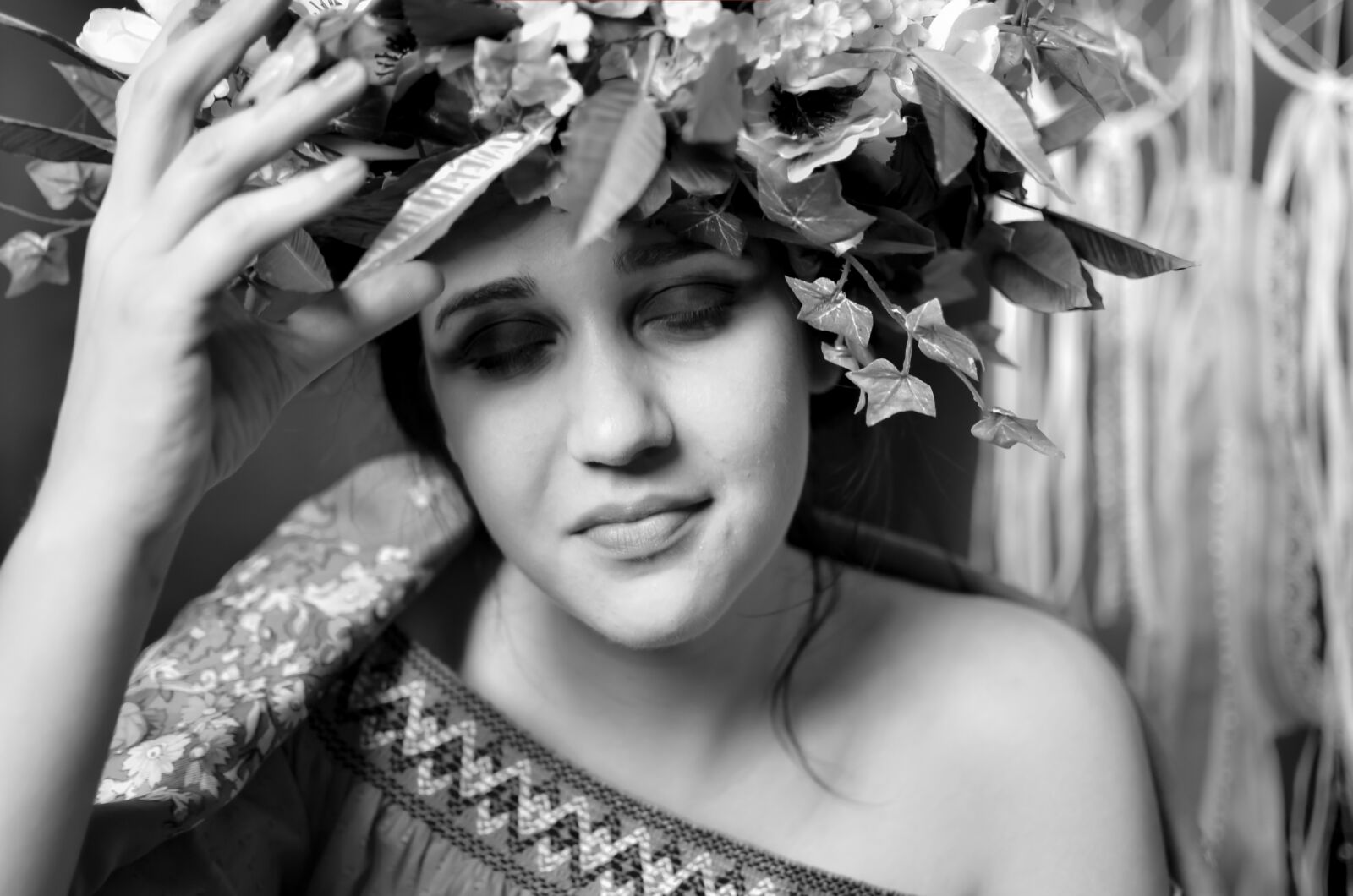 Nikon D7000 sample photo. Folklore, flowers, wreath photography