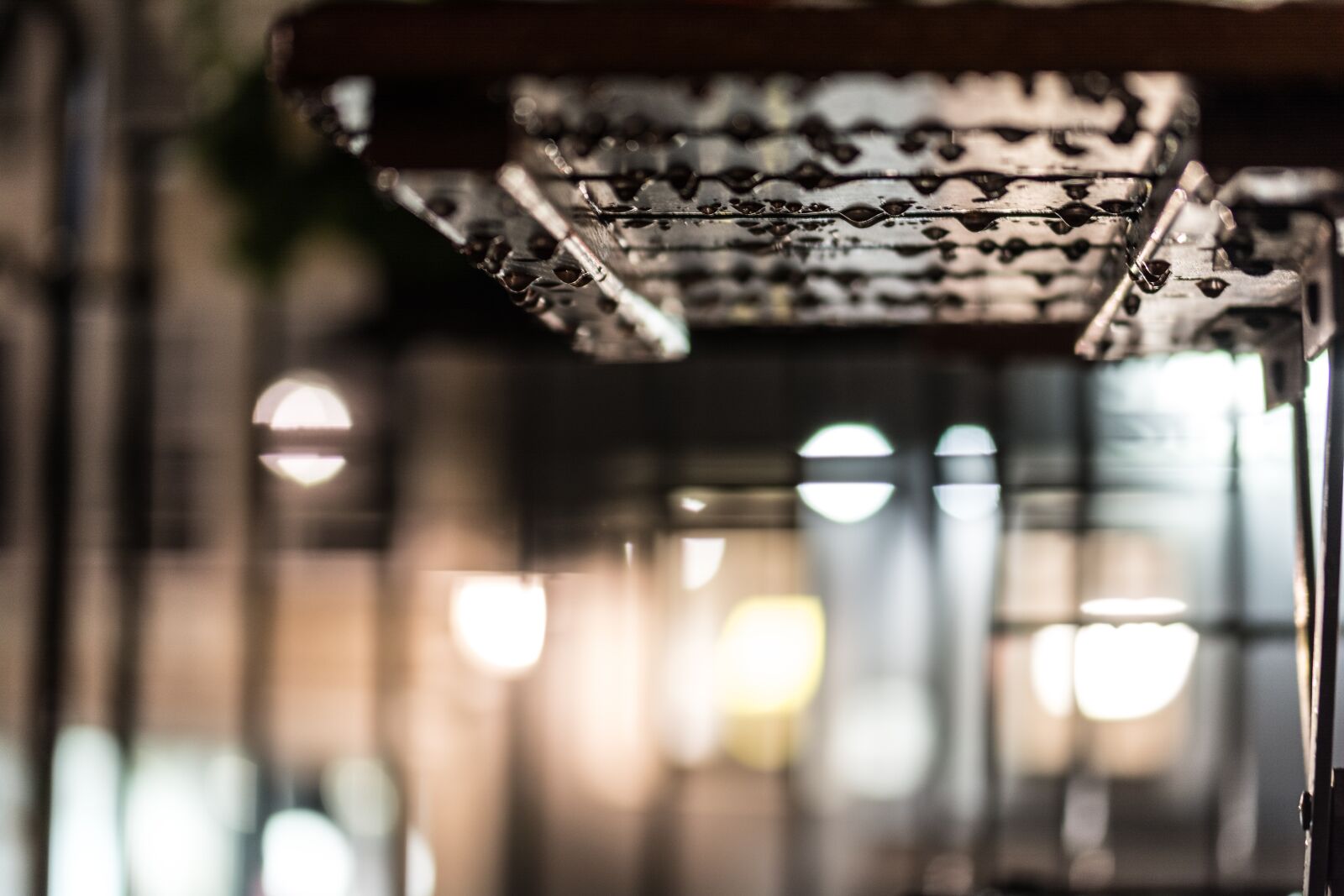 Nikon D5200 sample photo. Raindrops, table, bokeh photography