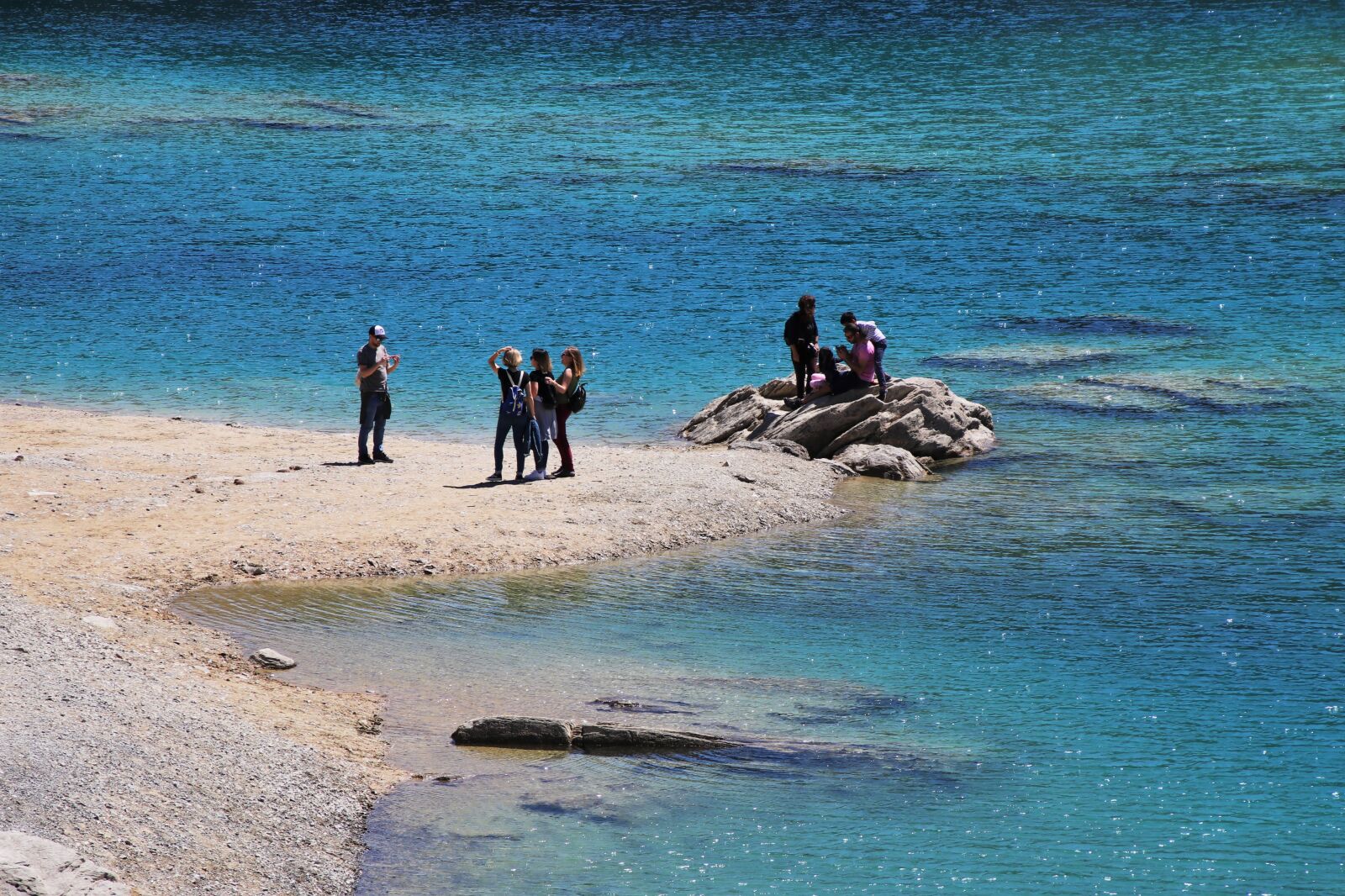 Canon EOS 80D sample photo. Alpine lake, blue, flims photography