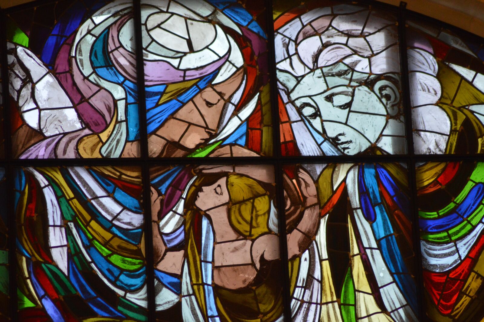 Nikon D3200 sample photo. Stained glass, family, mother photography