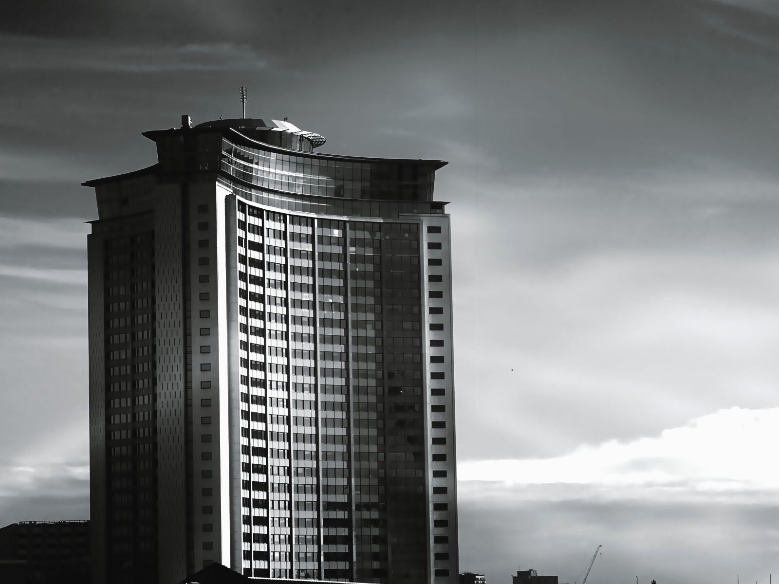Sony DSC-HX60 sample photo. Building, black, glass, commercial photography