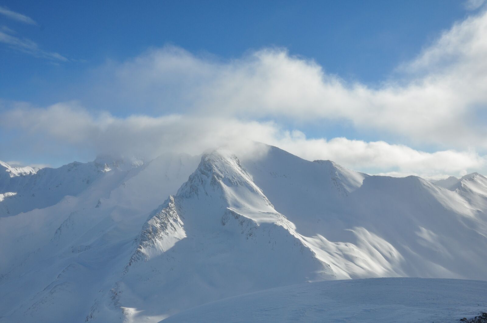 Nikon D90 sample photo. Snow, mountain, nature photography