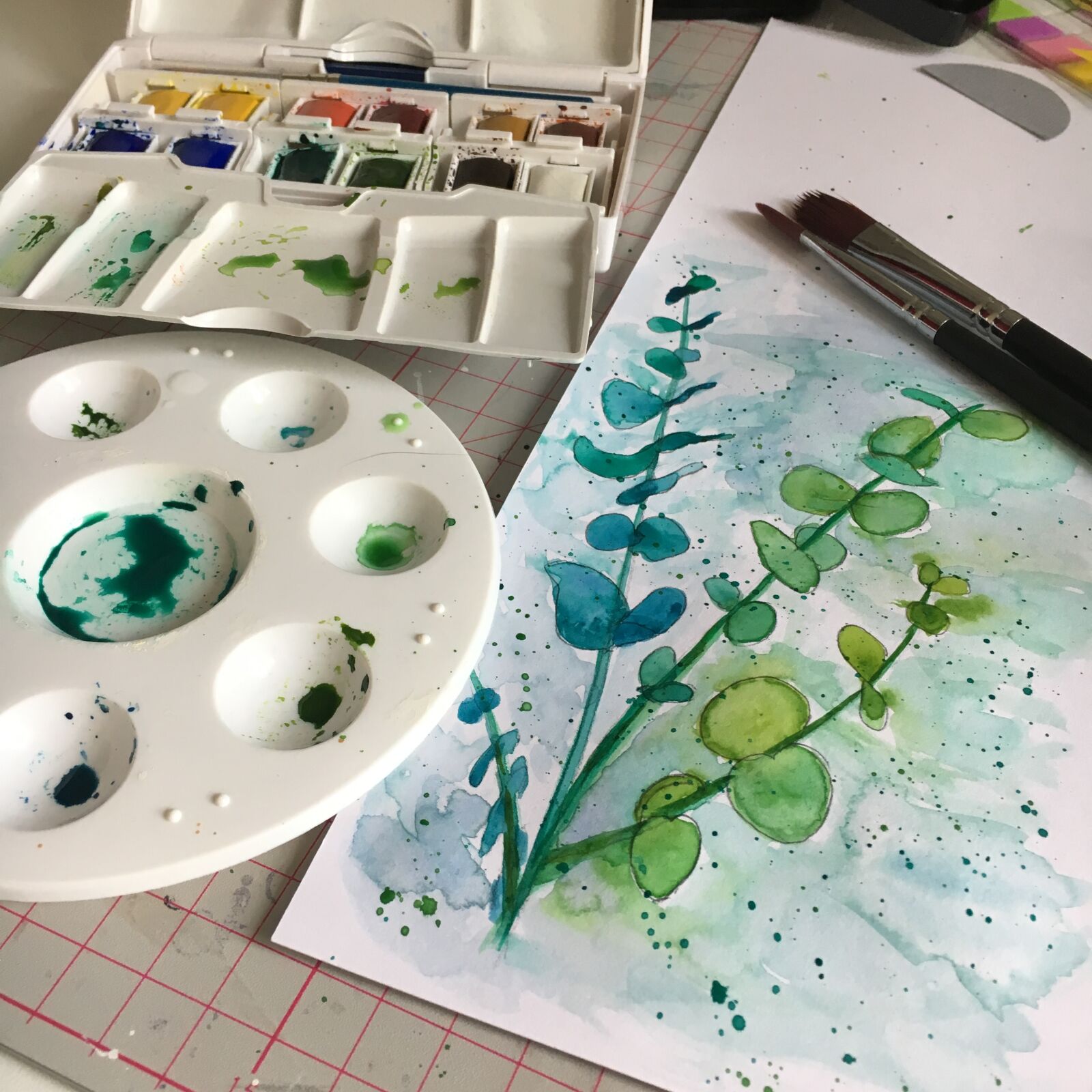 Apple iPhone 6s sample photo. Watercolor, palette, painting photography