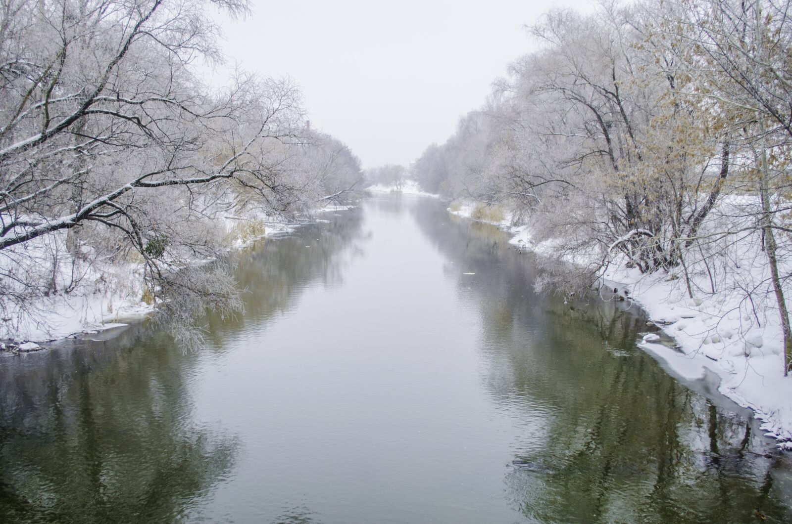 Nikon D5100 sample photo. River, shore, fog photography