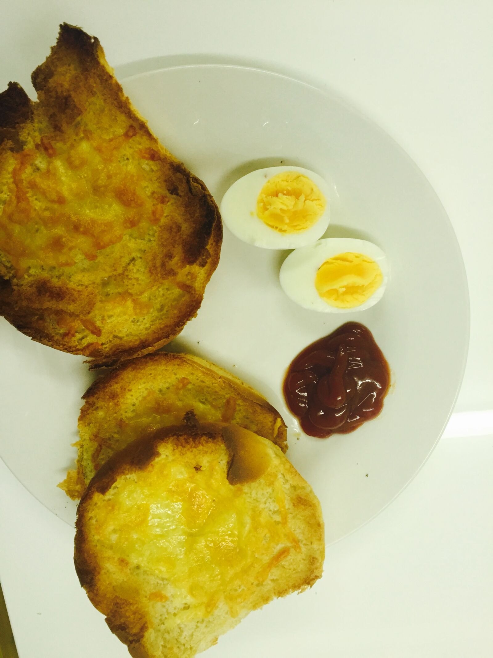 Apple iPhone 6 sample photo. Boiled, eggs, bread, breakfast photography
