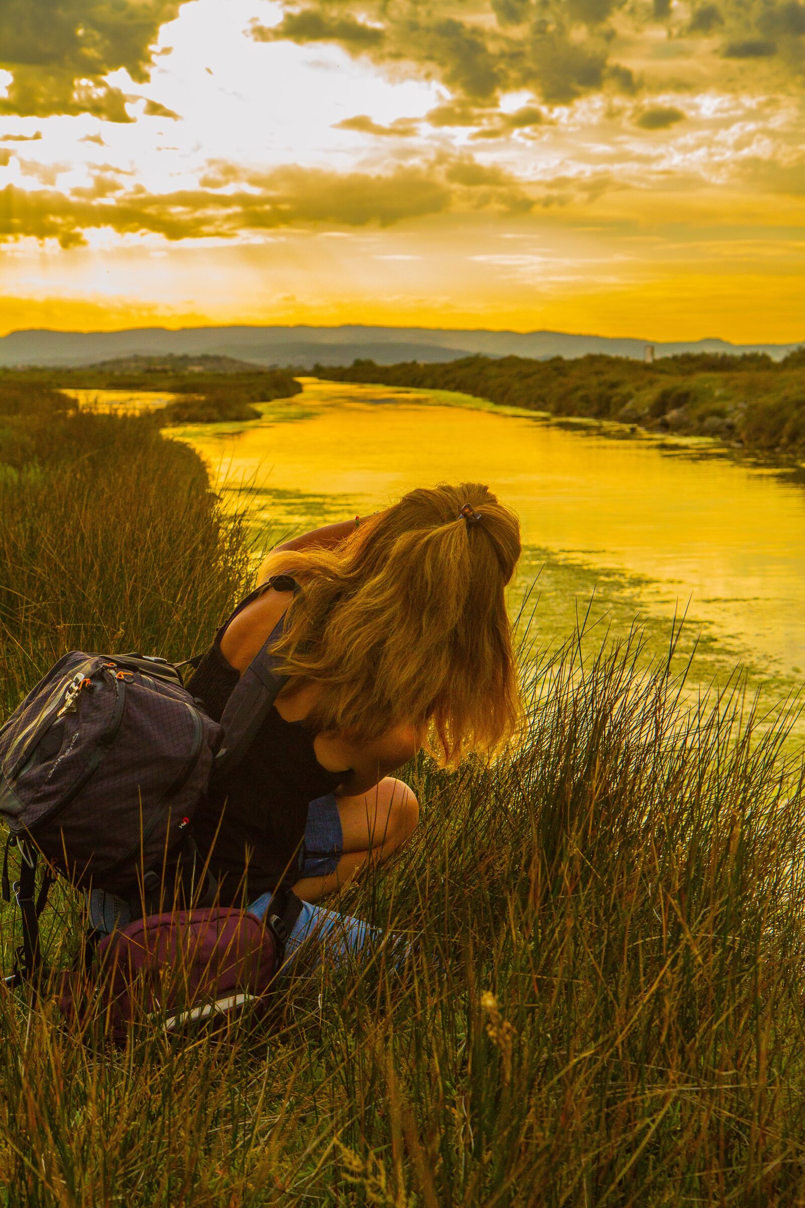 Canon EOS 7D sample photo. Pond, girl, photographer photography