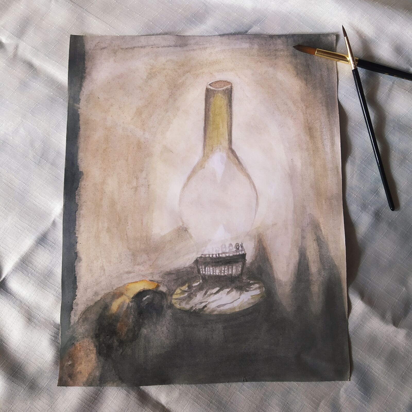 Xiaomi Redmi Note 7 sample photo. Lamp, watercolor, paint photography
