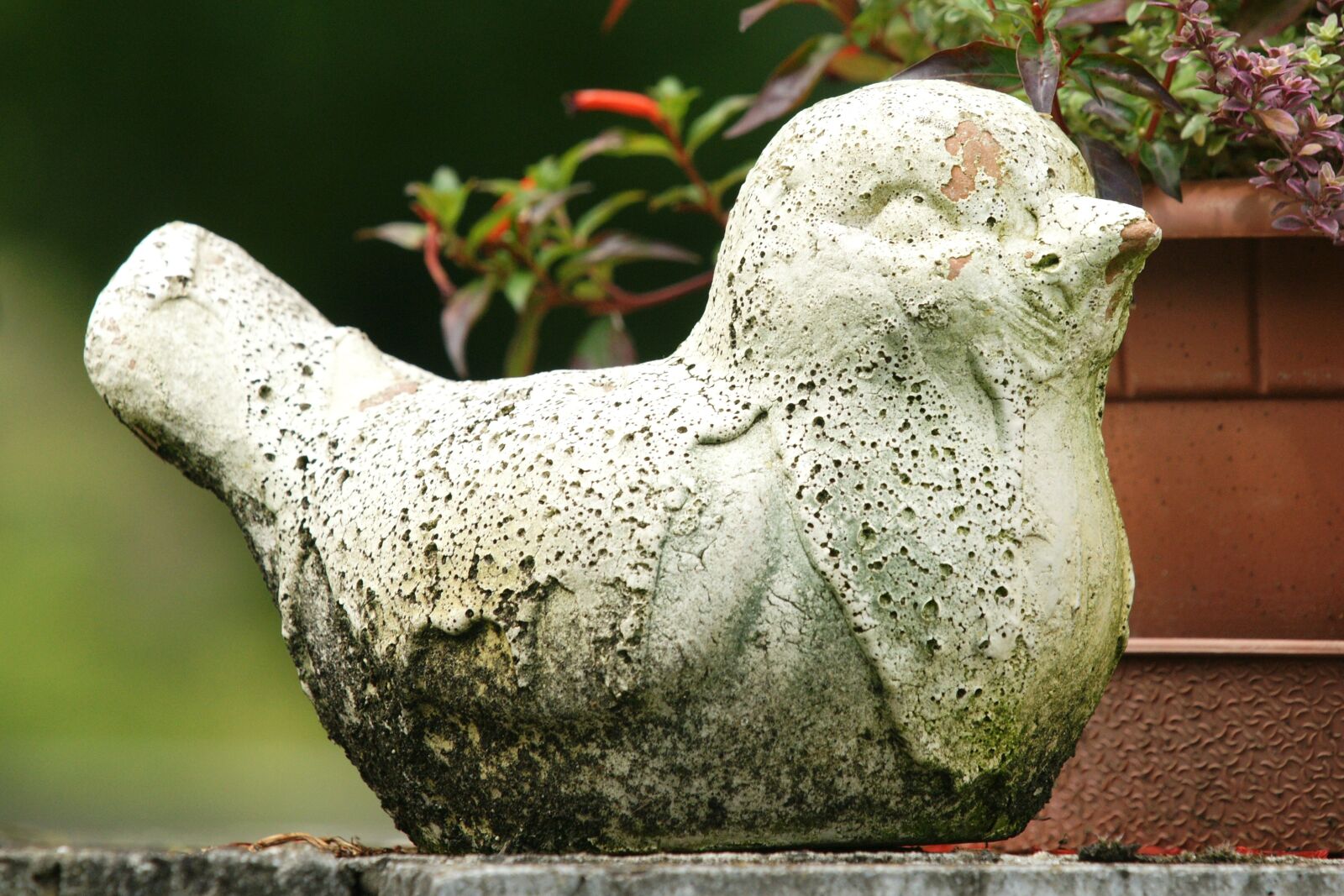 Sony Alpha DSLR-A700 sample photo. Bird, weathered, sculpture photography