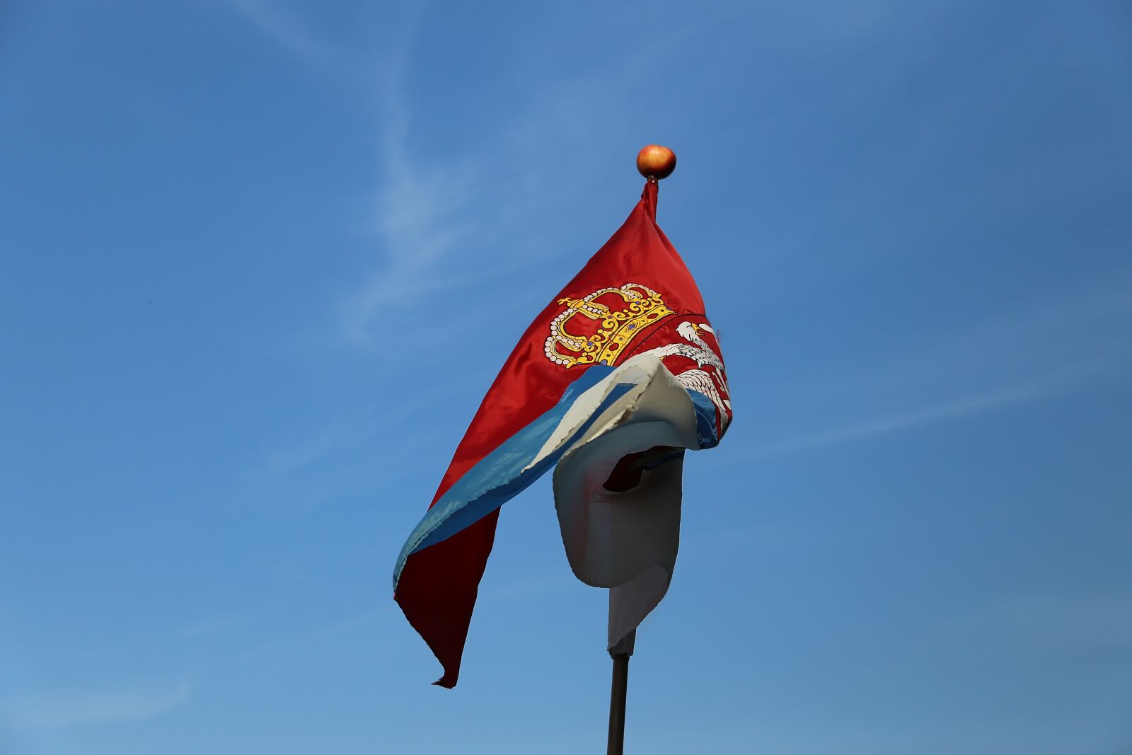 Canon EF 24-105mm F4L IS USM sample photo. Serbia, flag, emblem, symbol photography