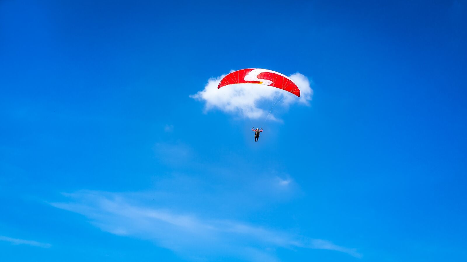 Samsung Galaxy Note 9 Rear Camera sample photo. Sky, blue, paragliding photography