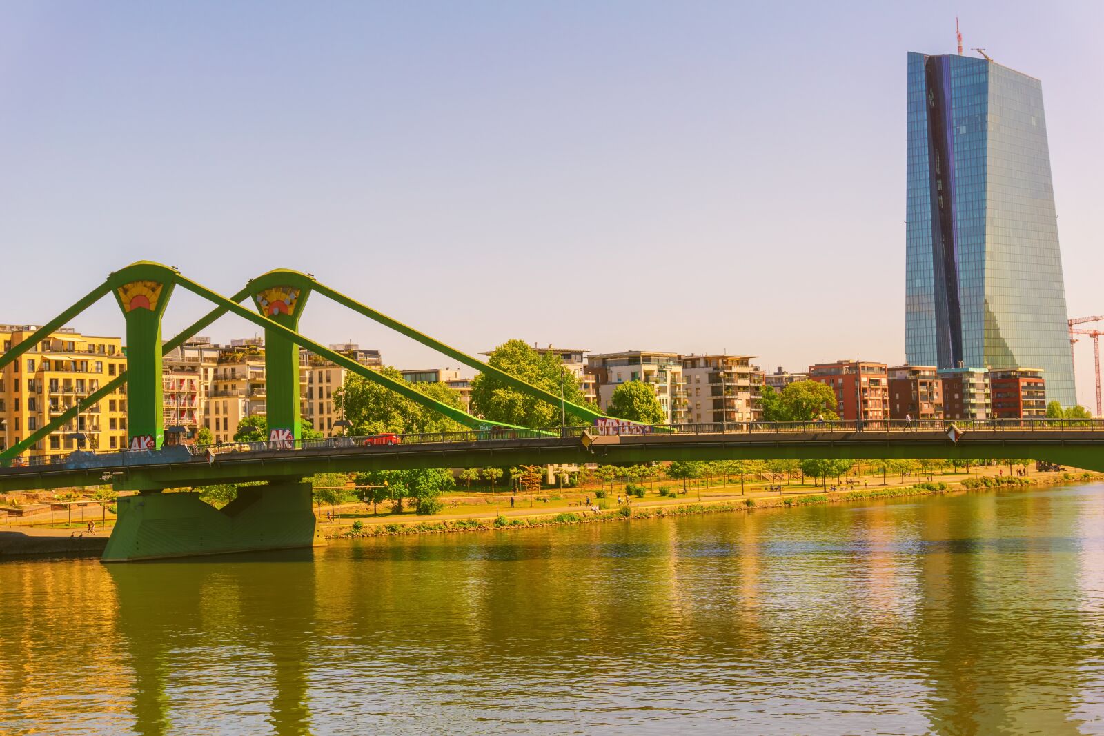 Sony a6000 sample photo. Frankfurt, main, bridge photography