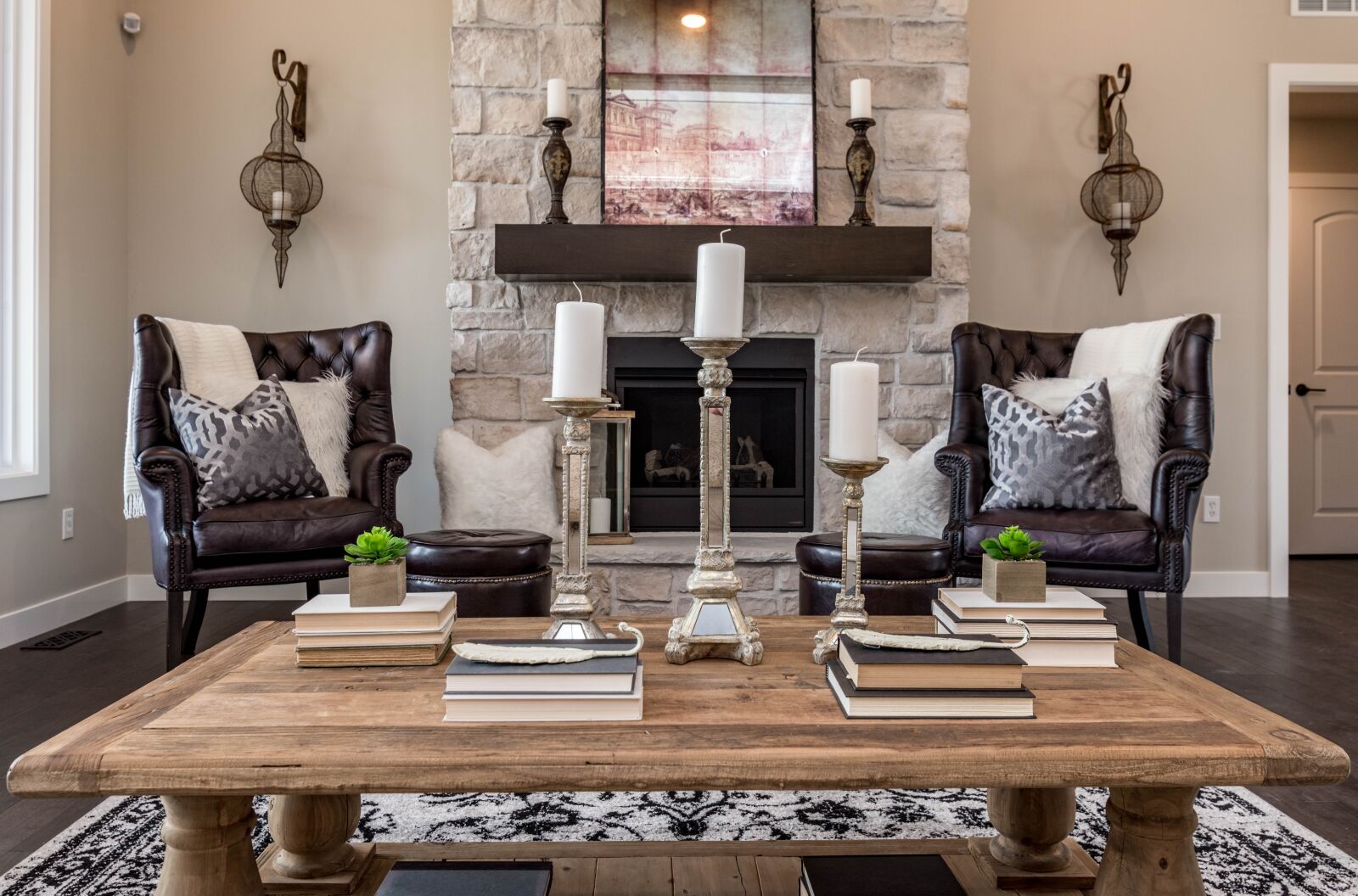 Nikon D810 + Tamron SP 15-30mm F2.8 Di VC USD sample photo. Living room, fireplace, house photography