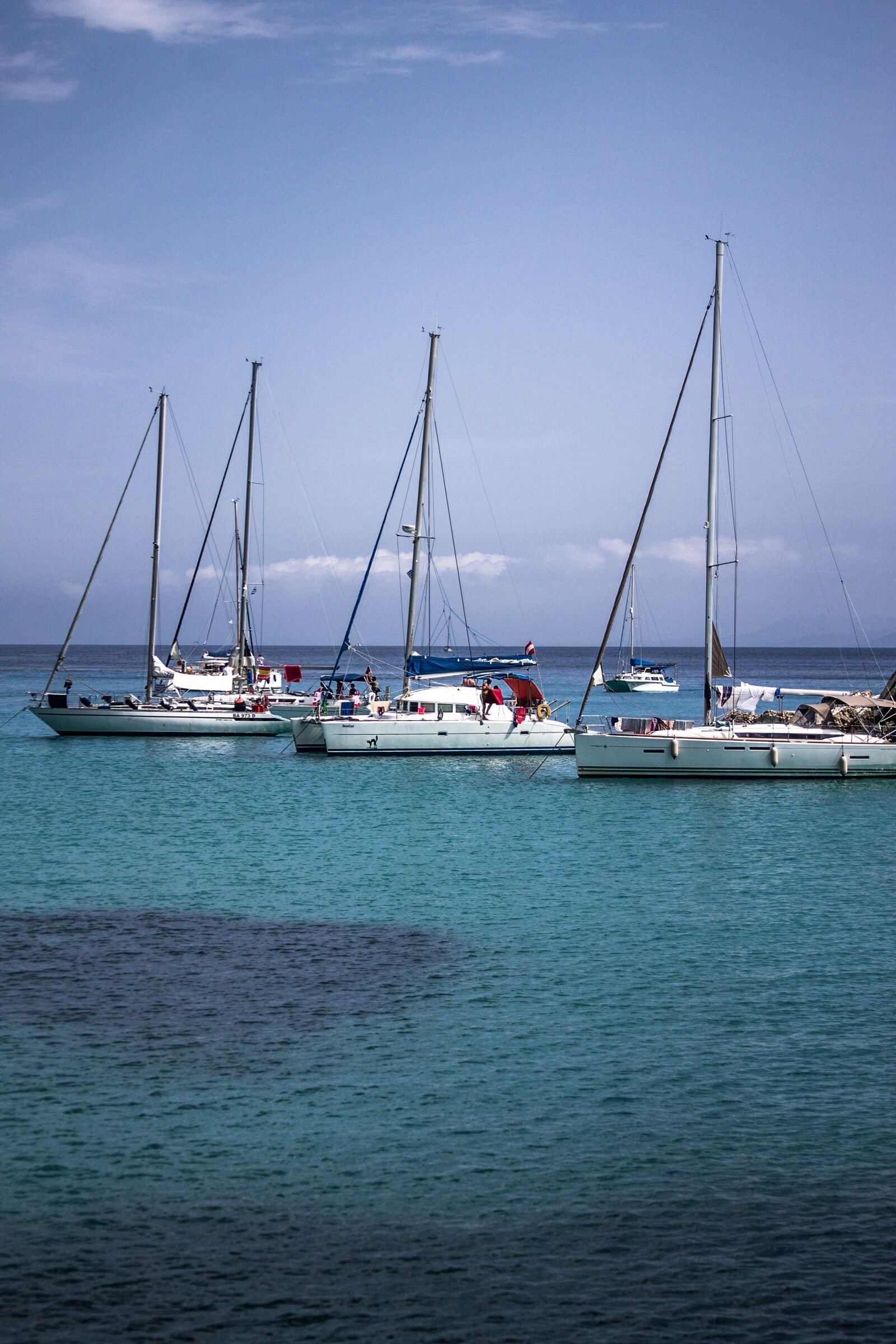 Canon EF 28-135mm F3.5-5.6 IS USM sample photo. Blue sky, boats, sailboats photography