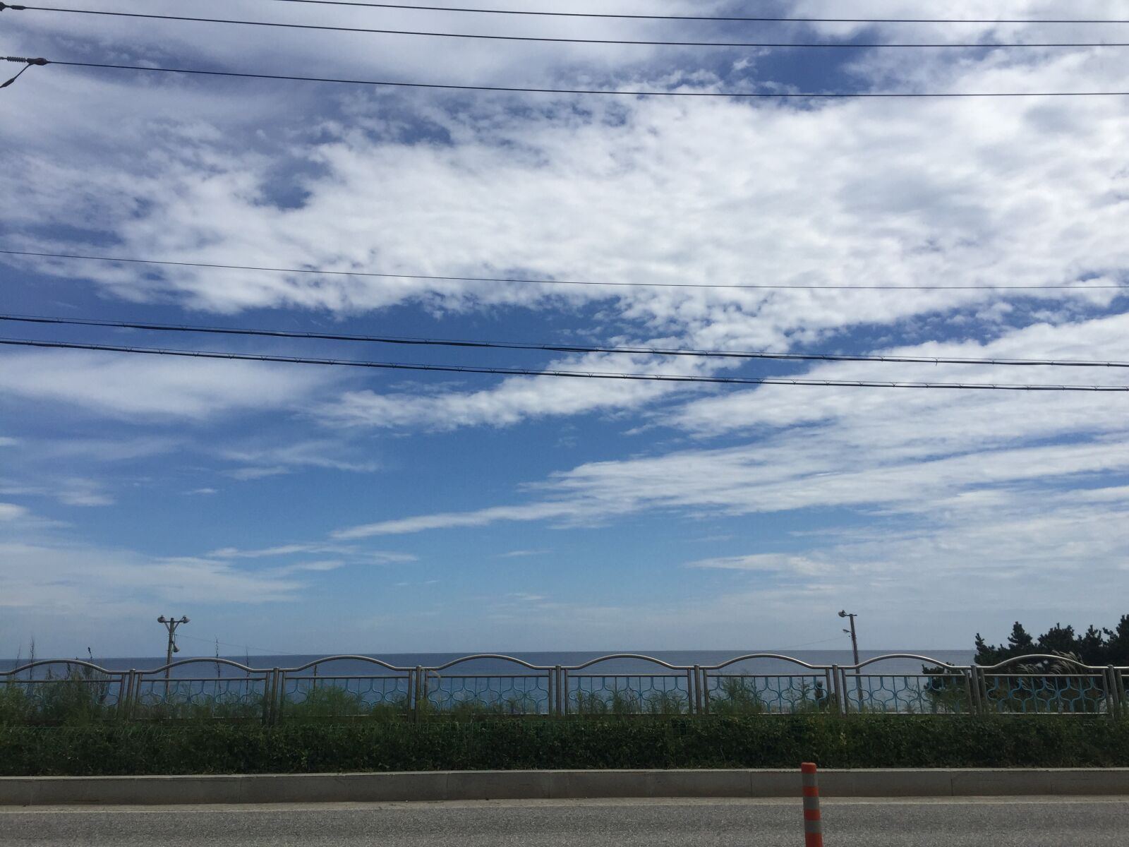 iPhone 6 back camera 4.15mm f/2.2 sample photo. Sky, blue, sea photography