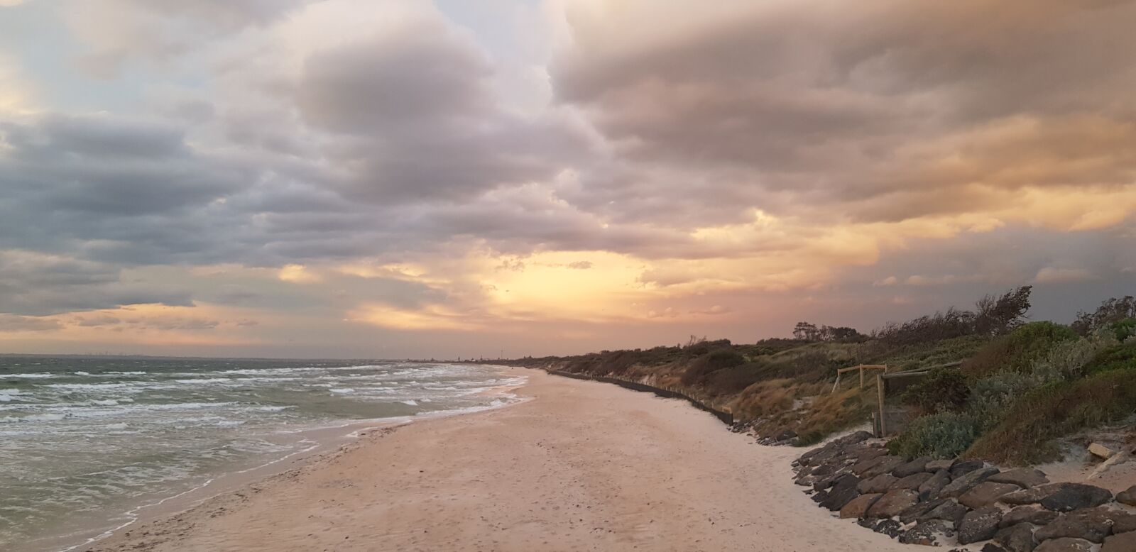 Samsung SM-N950F sample photo. Sunset, australia, beach photography
