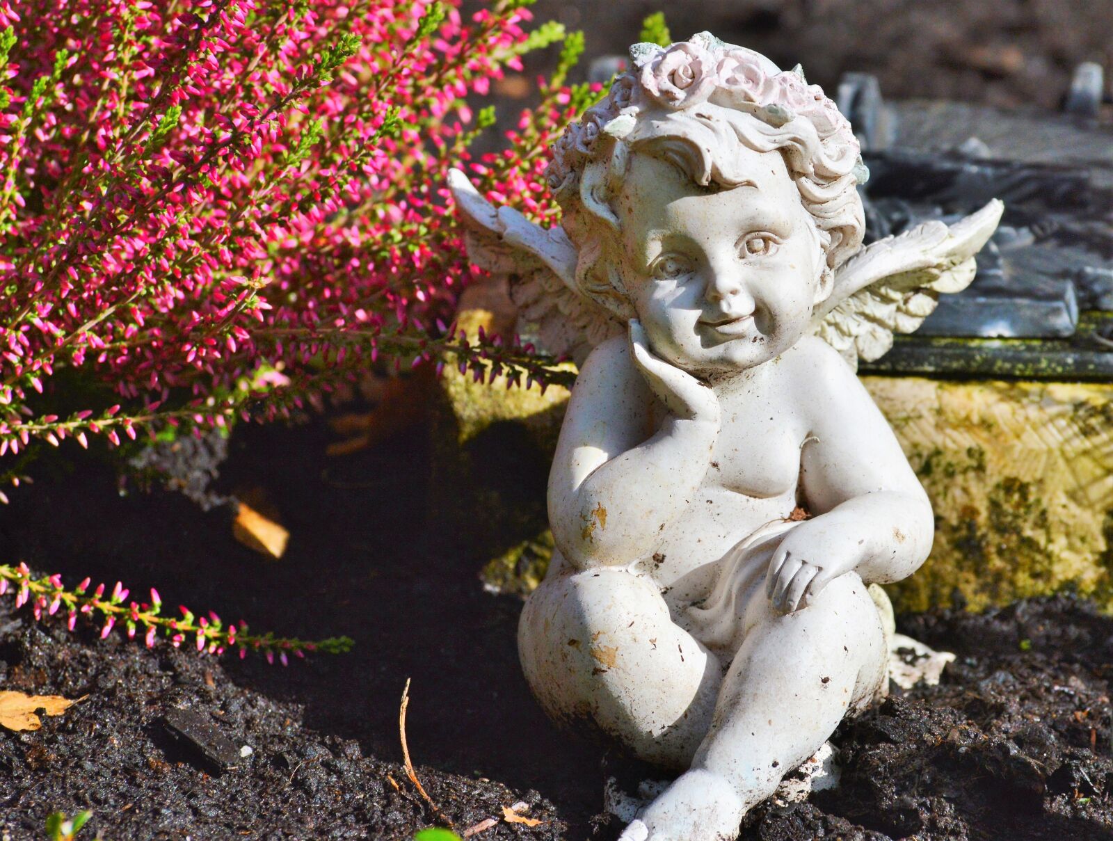 Nikon D3200 sample photo. Angel, sculpture, statue photography