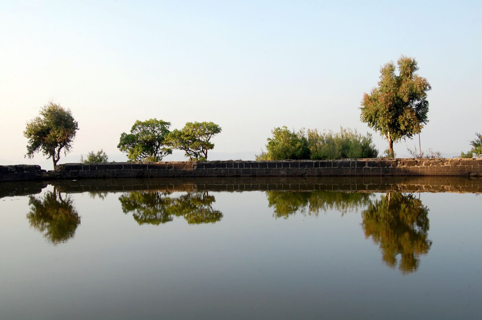 Nikon D40 sample photo. Reflection, fort, sky photography