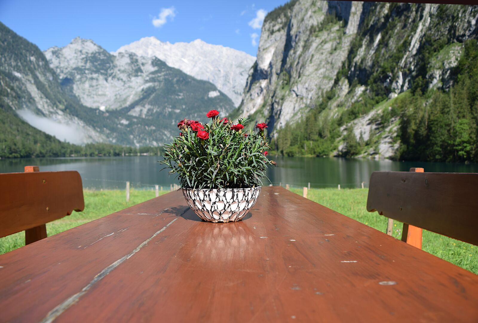 Nikon D5300 sample photo. Mountains, lake, clouds photography