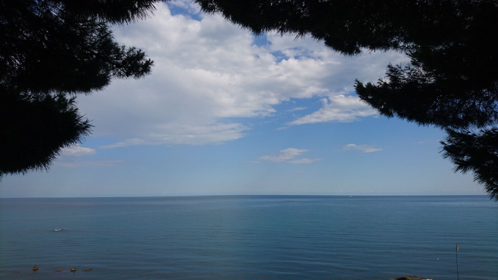 Sony Xperia X Compact sample photo. Sea, trees, summer photography