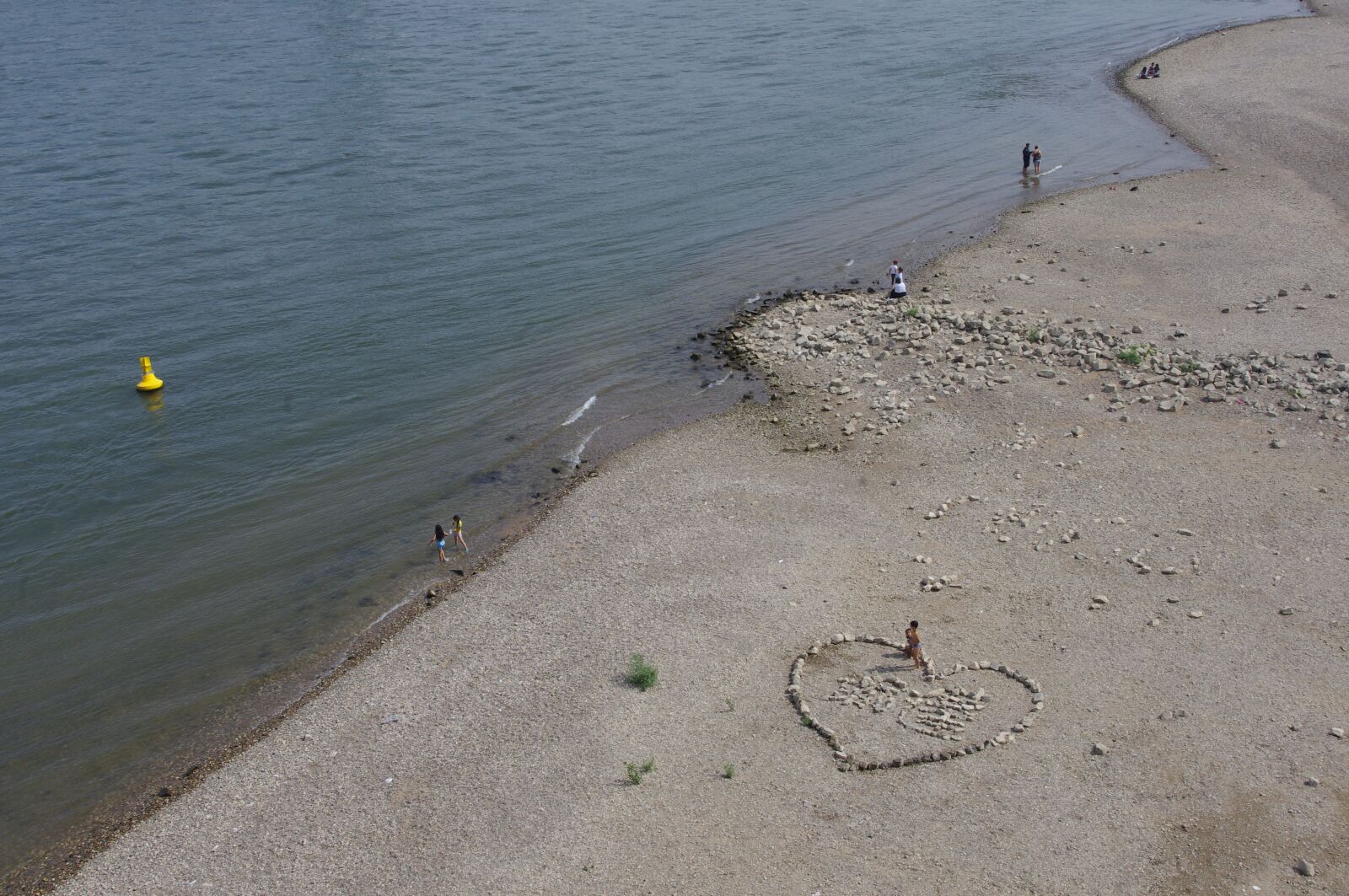Pentax K-x sample photo. Rhine, rhine river, beach photography