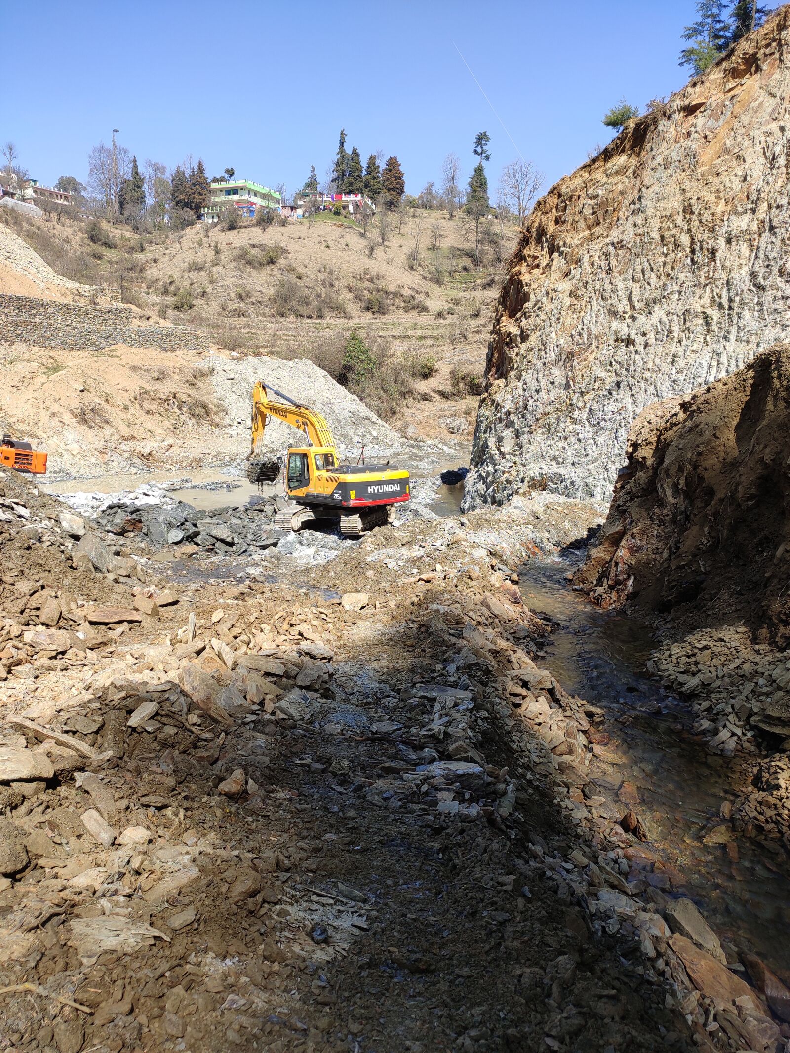 Xiaomi Redmi Note 7 Pro sample photo. Construction, excavation, hill cutting photography