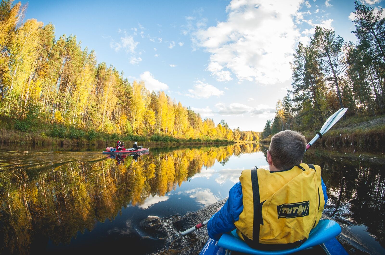Nikon D90 sample photo. Kayak, forest, river tourism photography